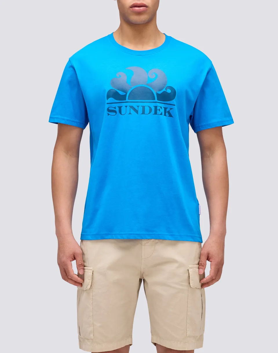 sundek-t-shirt-uomo-girocollo-in-cotone-con-maxi-logo-2 image 1