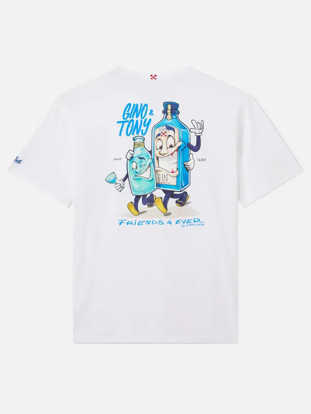 mc2-saint-barth-portland-t-shirt-bianca-in-cotone-gino-tony-special-edition-da-u image 1