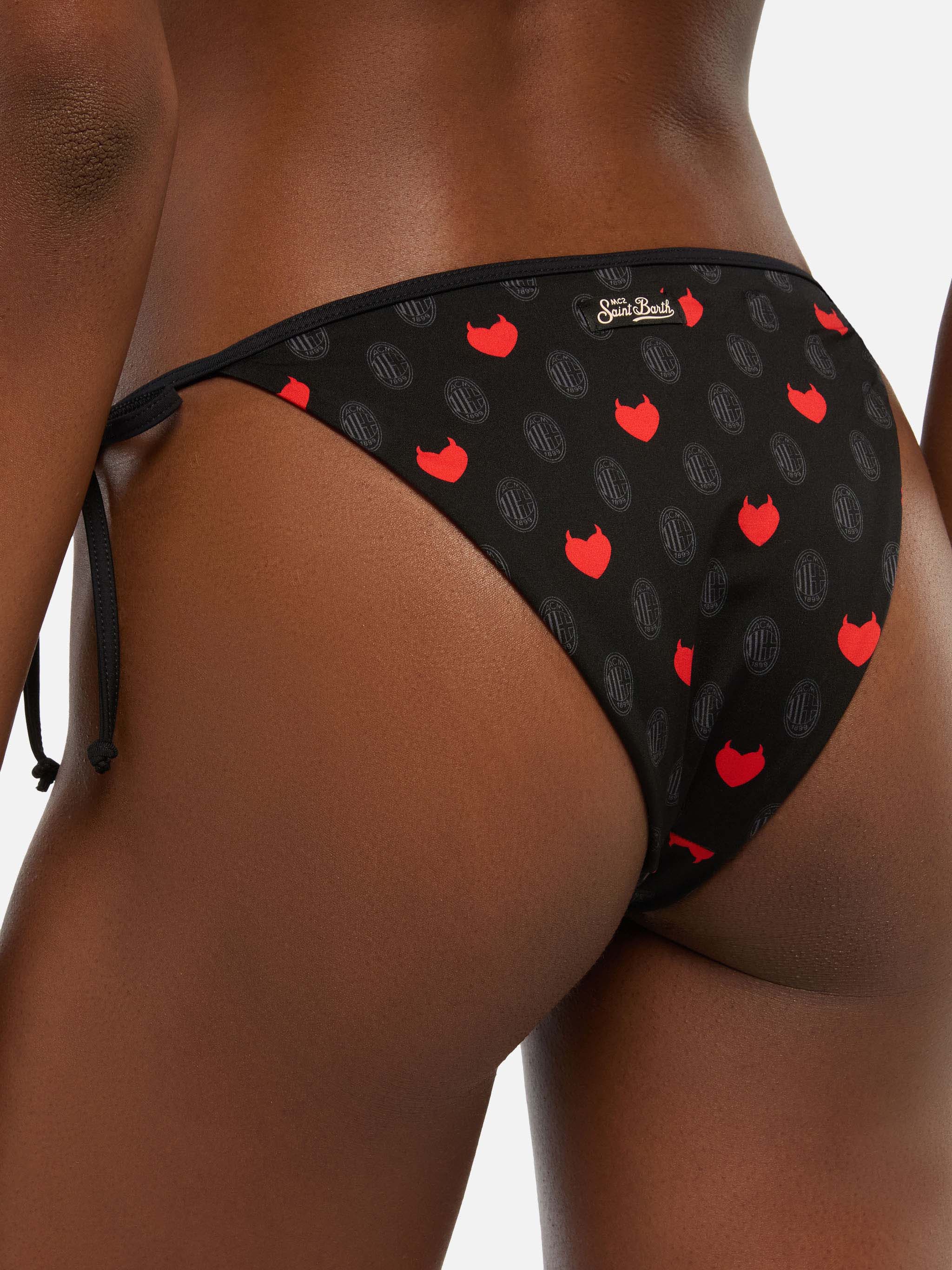 mc2-saint-barth-maleah-bikini-donna-triangolo-nero-stampa-milan-ac-milan-special image 5