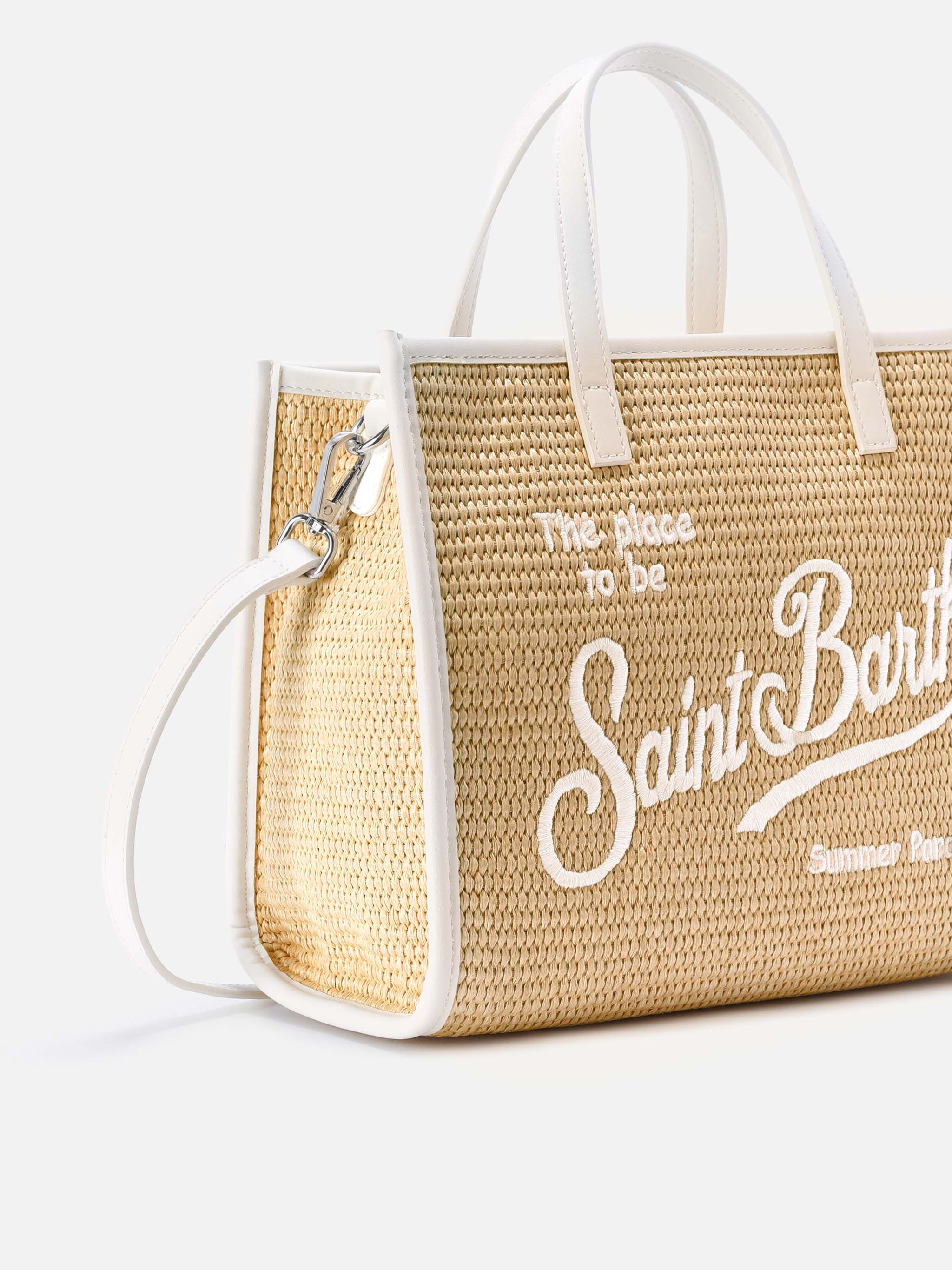 mc2-saint-barth-borsa-vivian-medium-in-tessuto-effetto-paglia-con-logo-bianco-ri image 3