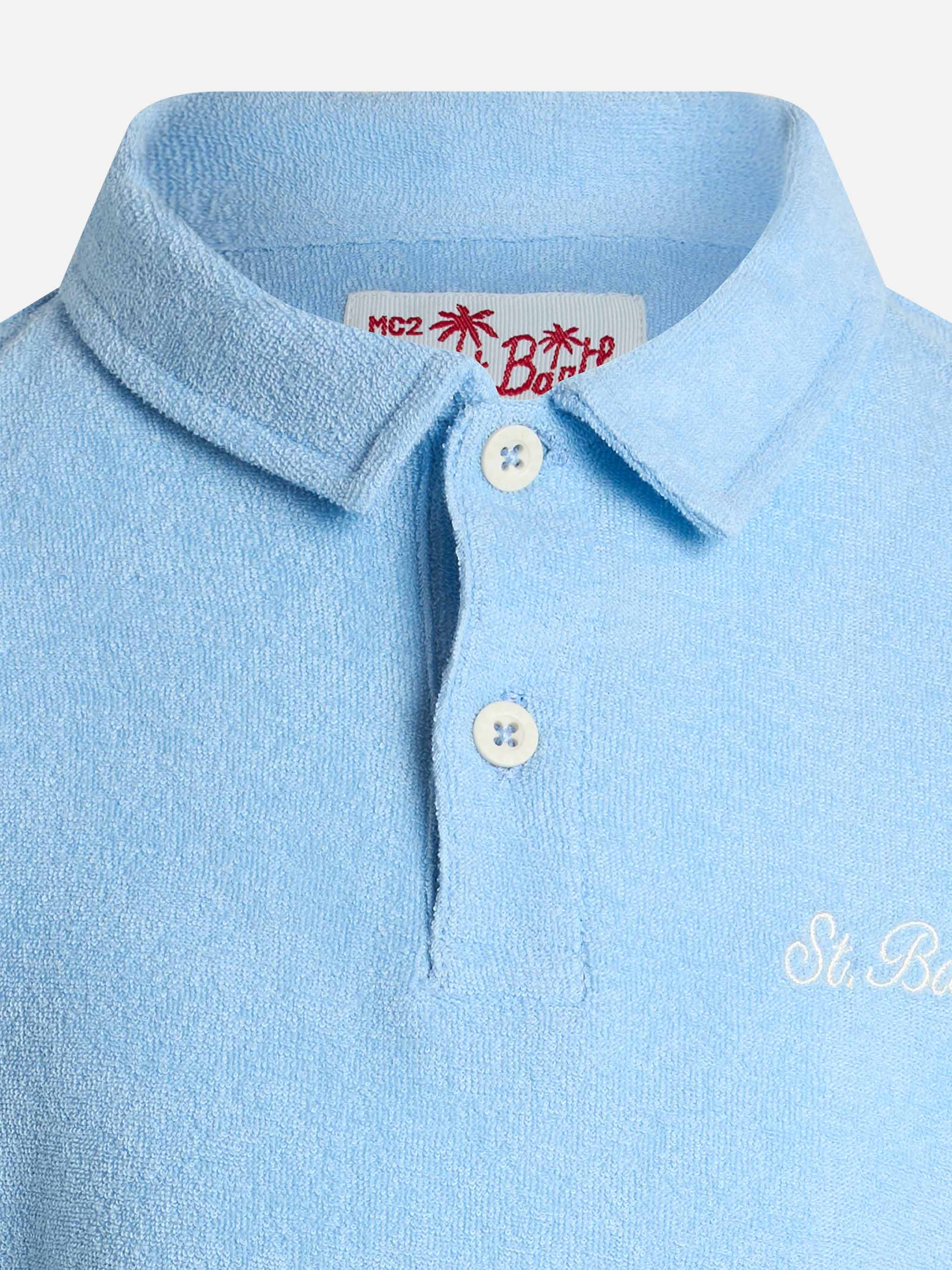 mc2-saint-barth-jeremy-jr-polo-bambino-in-spugna-azzurra image 3