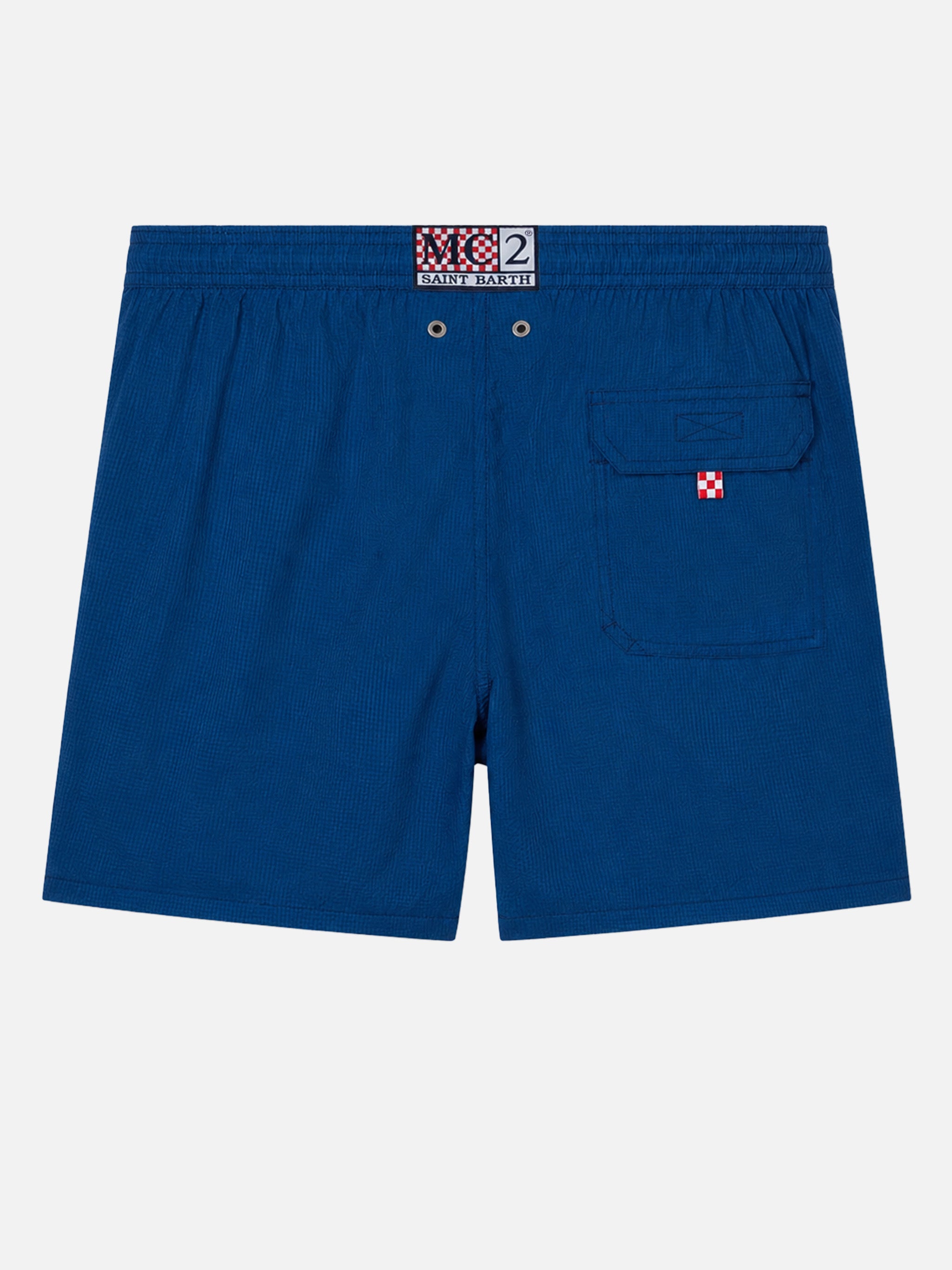 mc2-saint-barth-patmos-costume-mare-classico-leggero-seersucker-rigato-blu-navy image 2