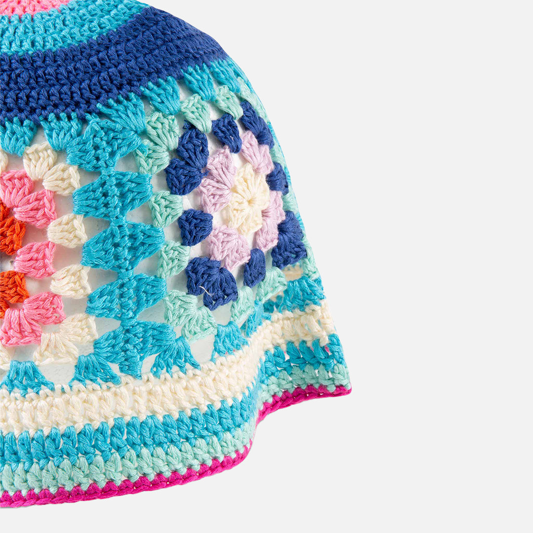 mc2-saint-barth-cappello-cloche-halima-in-crochet-azzurro-multicolore image 2