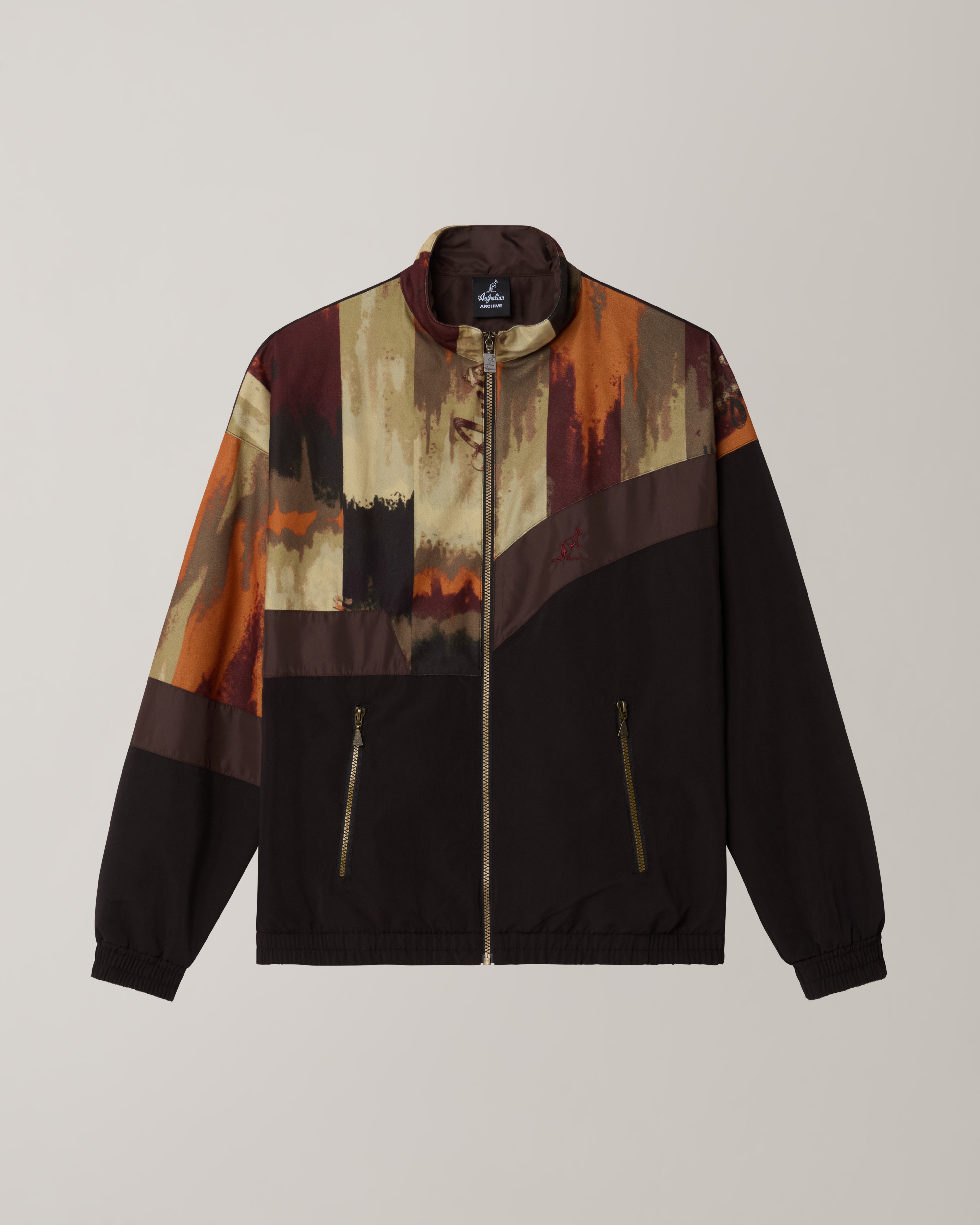 australian-bujad-panel-track-jacket-giacca-uomo-nero-old-style-1991-made-in-ital image 6