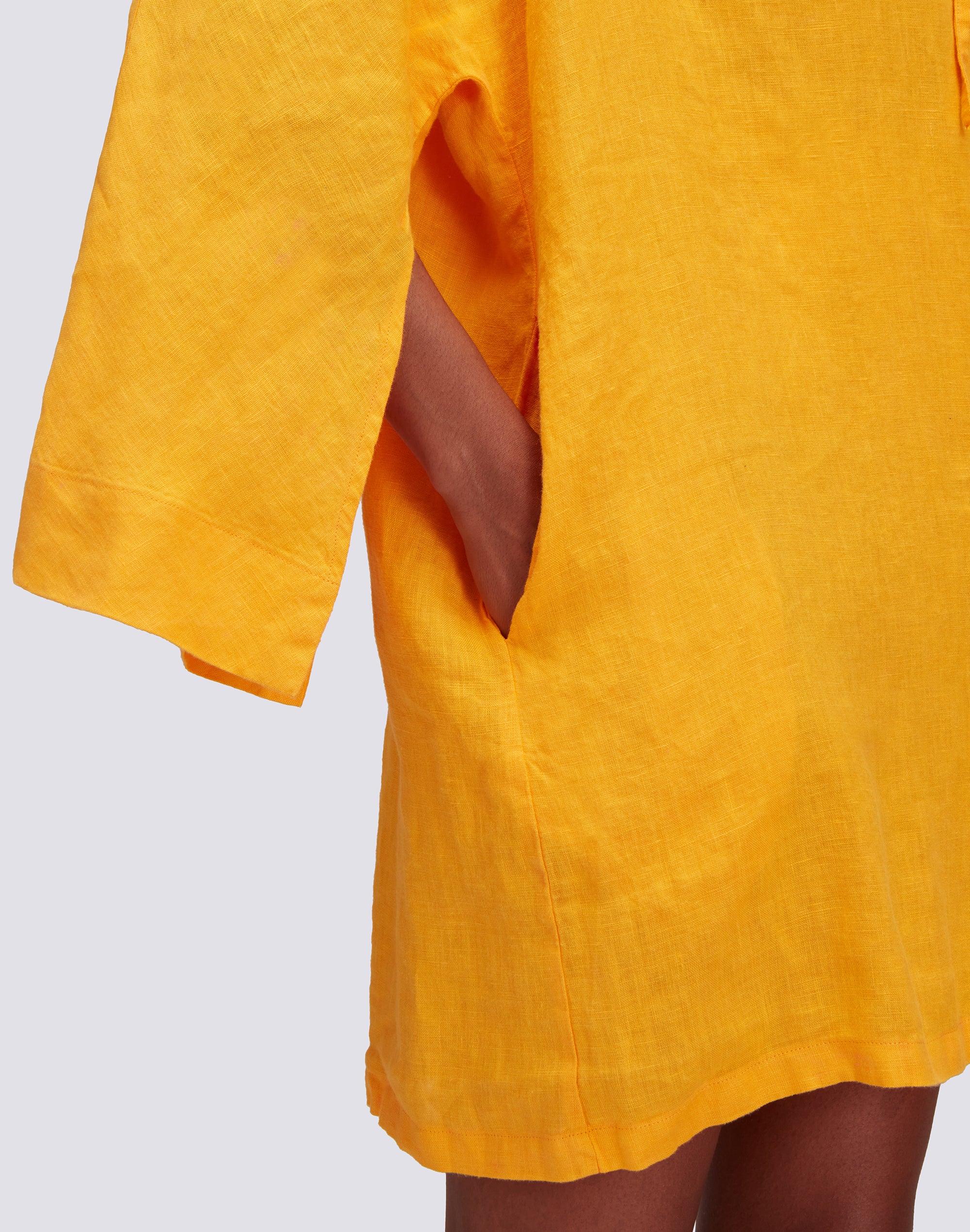 sundek-abito-corto-donna-in-lino-collo-coreana image 3