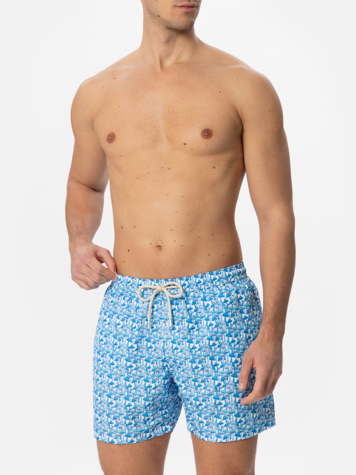 mc2-saint-barth-lighting-costume-mare-uomo-stampa-funghi-bianco-azzurro image 3