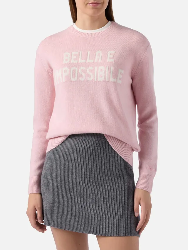 mc2-saint-barth-new-queen-maglione-donna-in-misto-cashmere-rosa-bella-e-impossib image 1