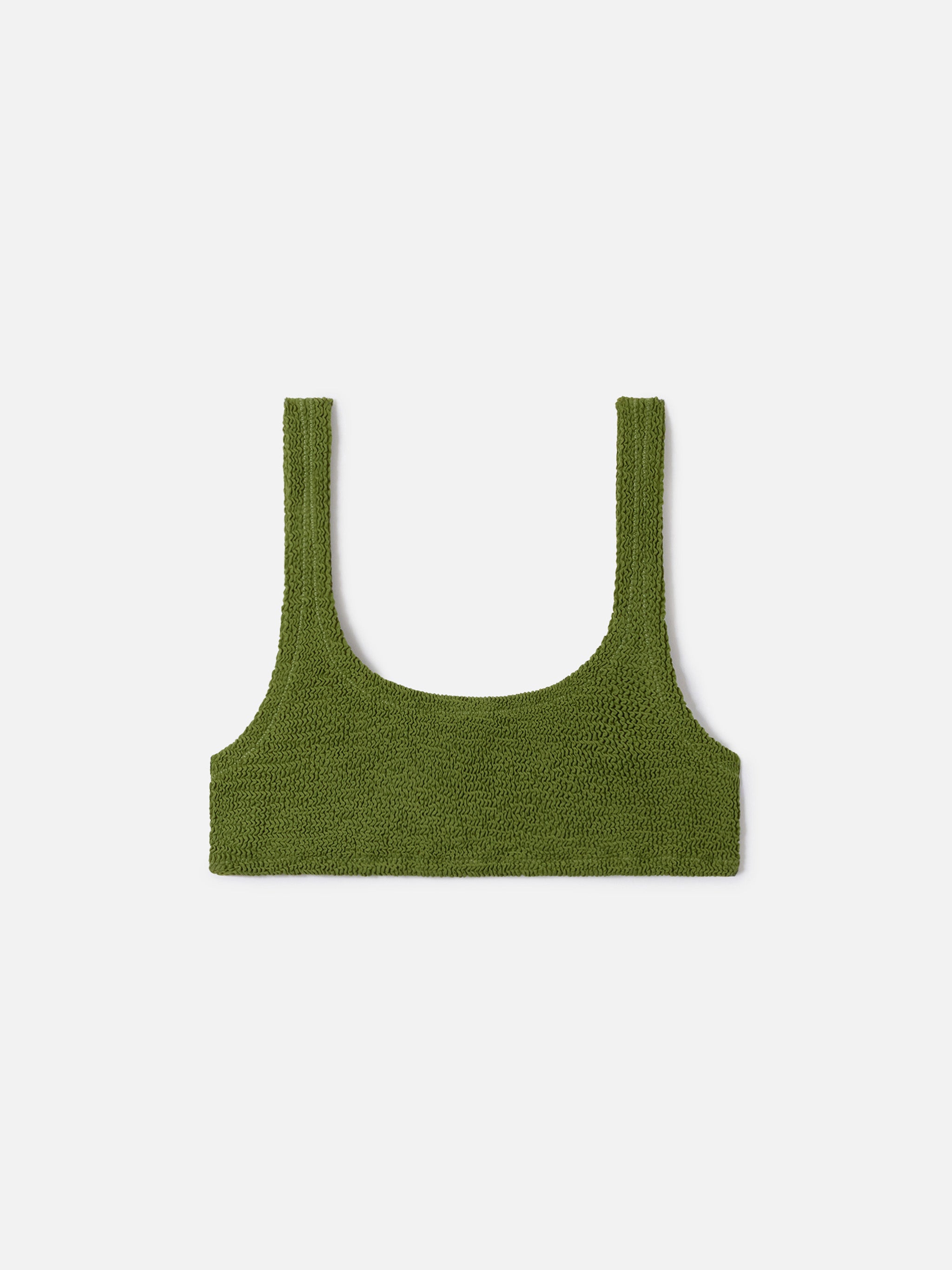 mc2-saint-barth-naima-top-bikini-bralette-donna-verde-militare-crinkle image 1