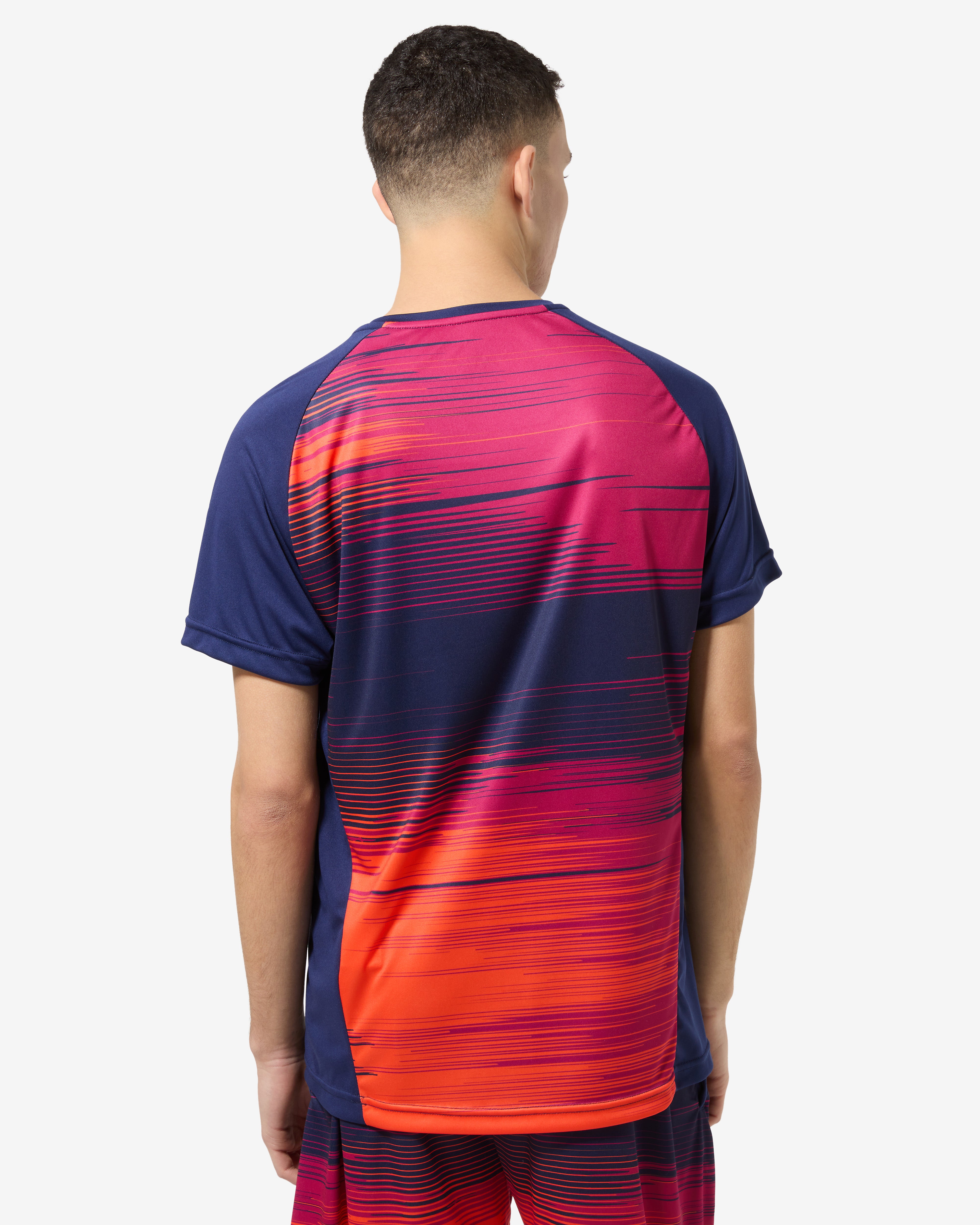 australian-gradient-lines-t-shirt-blu-cosmo-padel-performance image 4