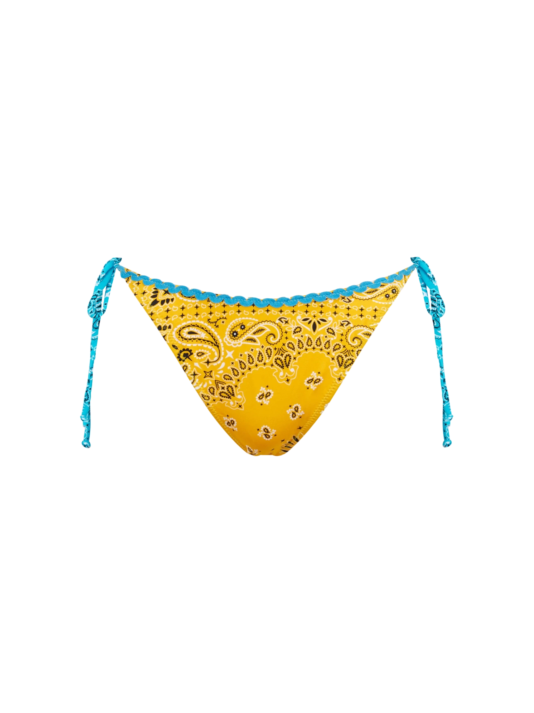 mc2-saint-barth-slip-mare-marielle-con-stampa-bandana-gialla-e-laccetti-regolabi image 1