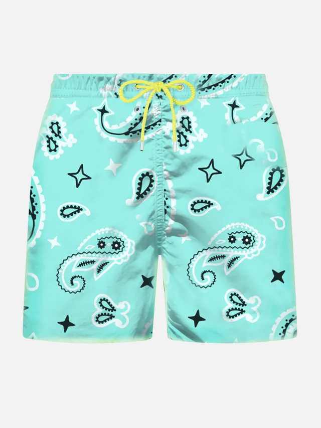 mc2-saint-barth-lighting-costume-mare-uomo-paisley-verde-acqua image 1
