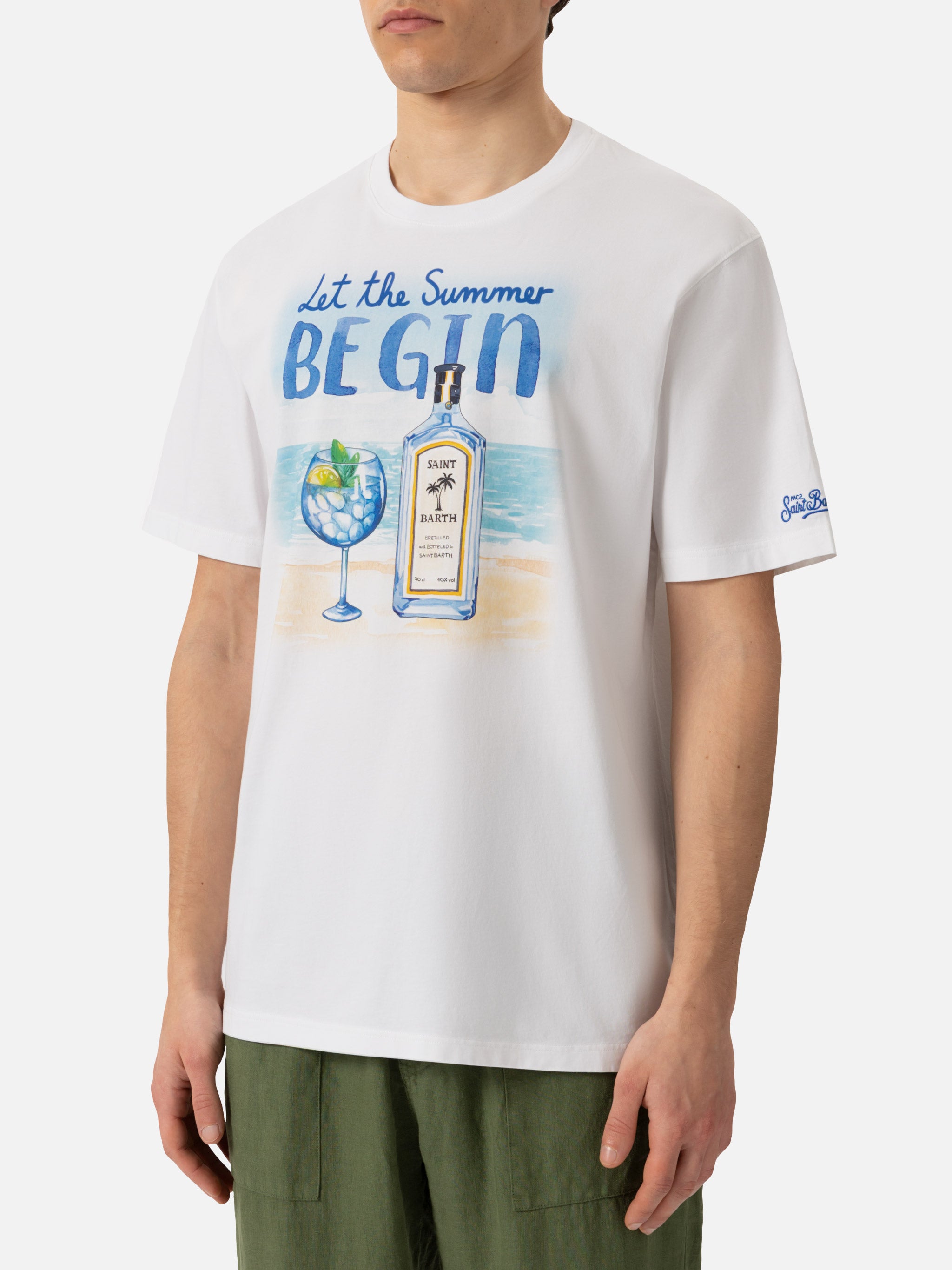 mc2-saint-barth-t-shirt-man-let-the-summer-be-gin-in-cotone-bianco image 3