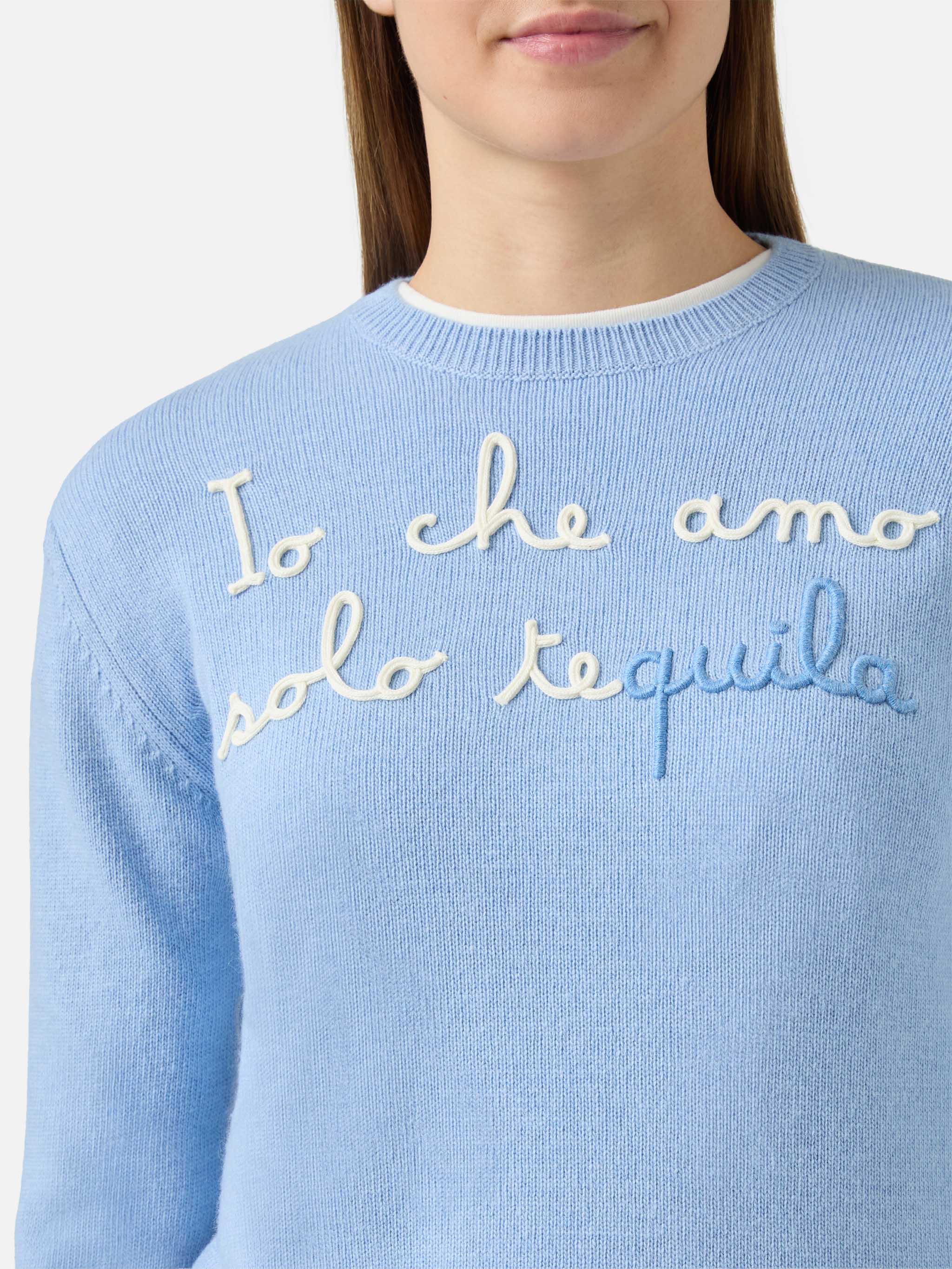 mc2-saint-barth-new-queen-maglione-girocollo-donna-azzurro-io-che-amo-solo-tequi image 2
