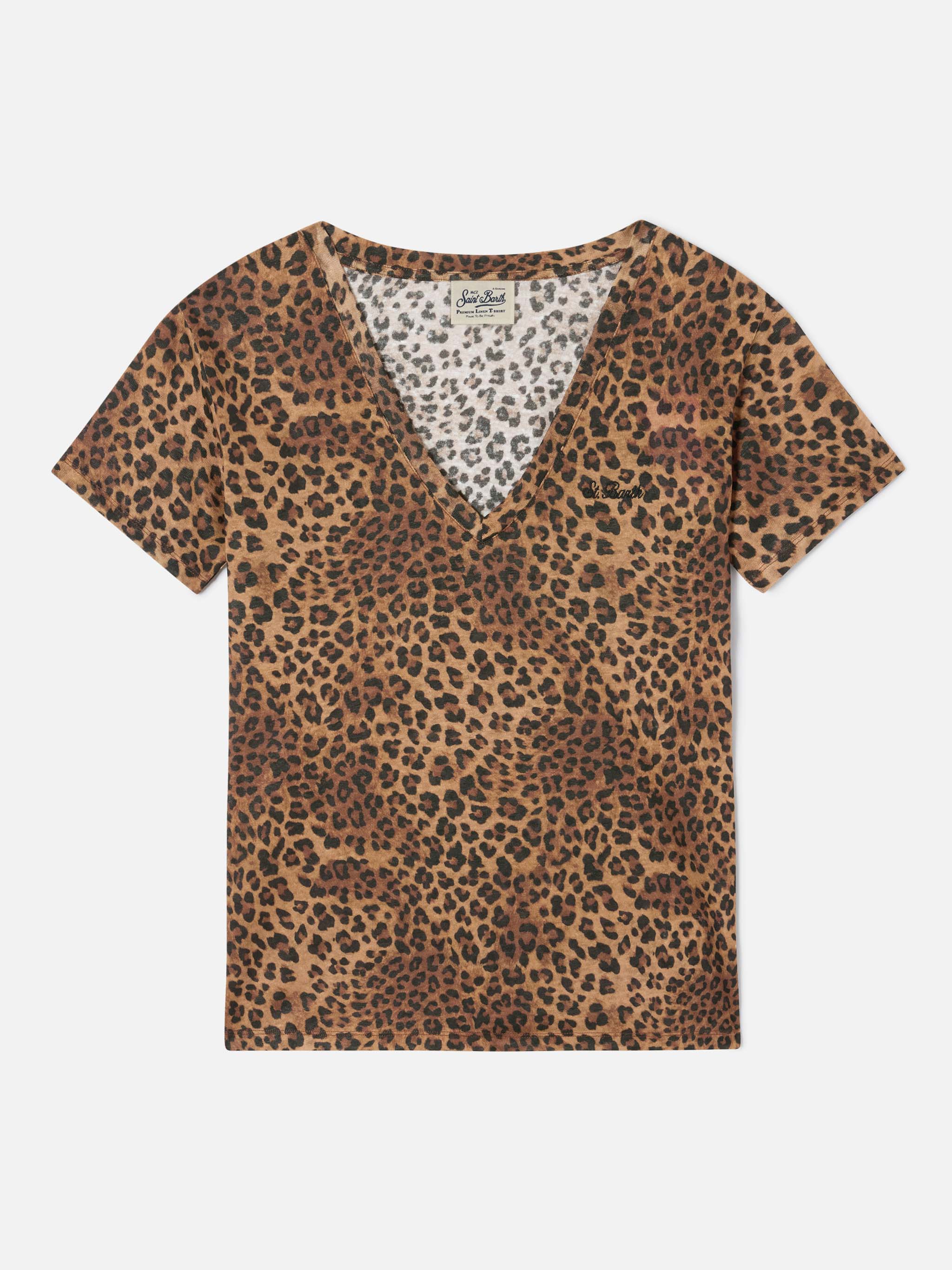 mc2-saint-barth-eloise-t-shirt-in-lino-leopardato-con-ricamo-logo image 1