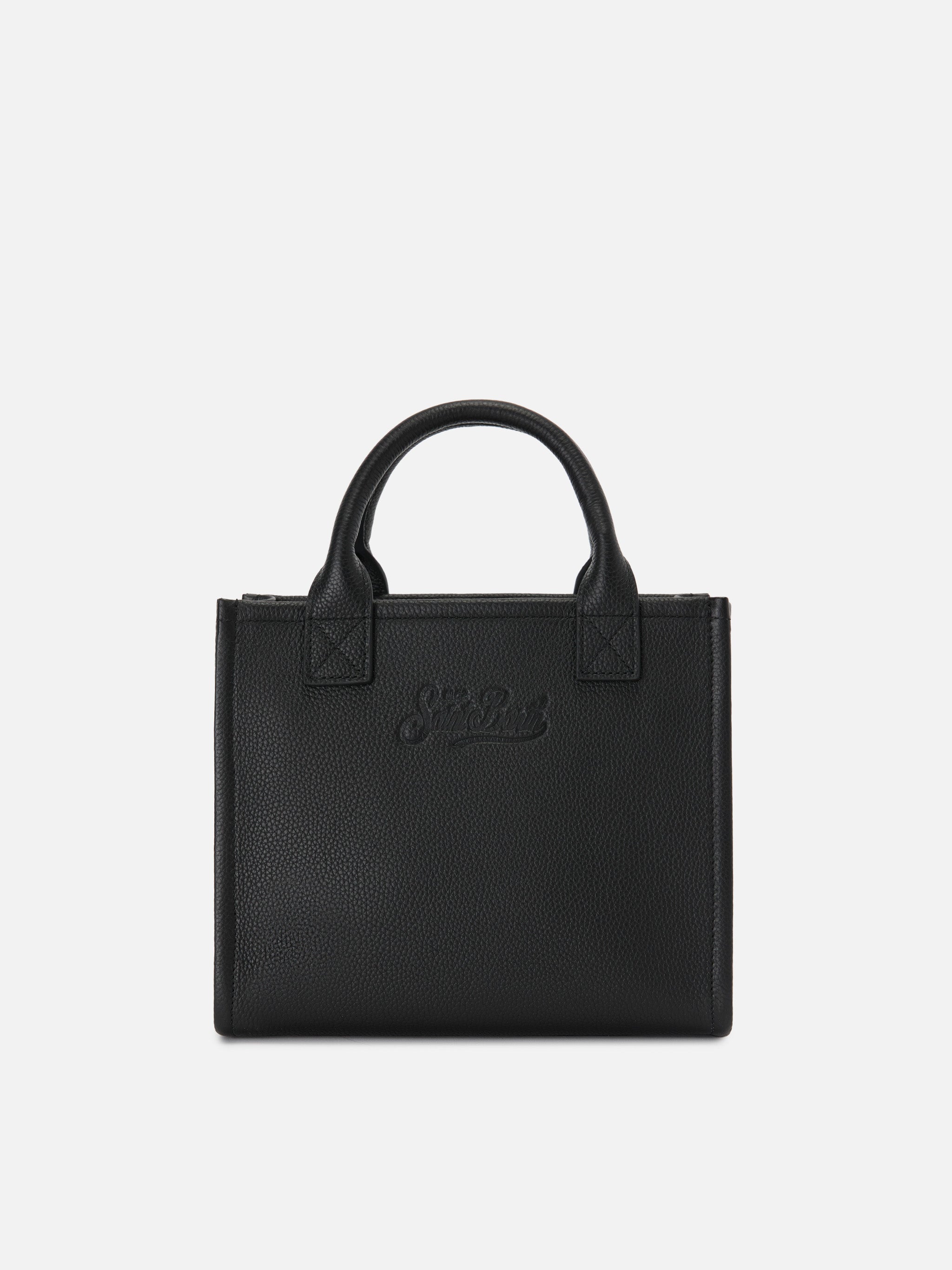 mc2-saint-barth-borsa-vanity-medium-in-pelle-martellata-nera image 3