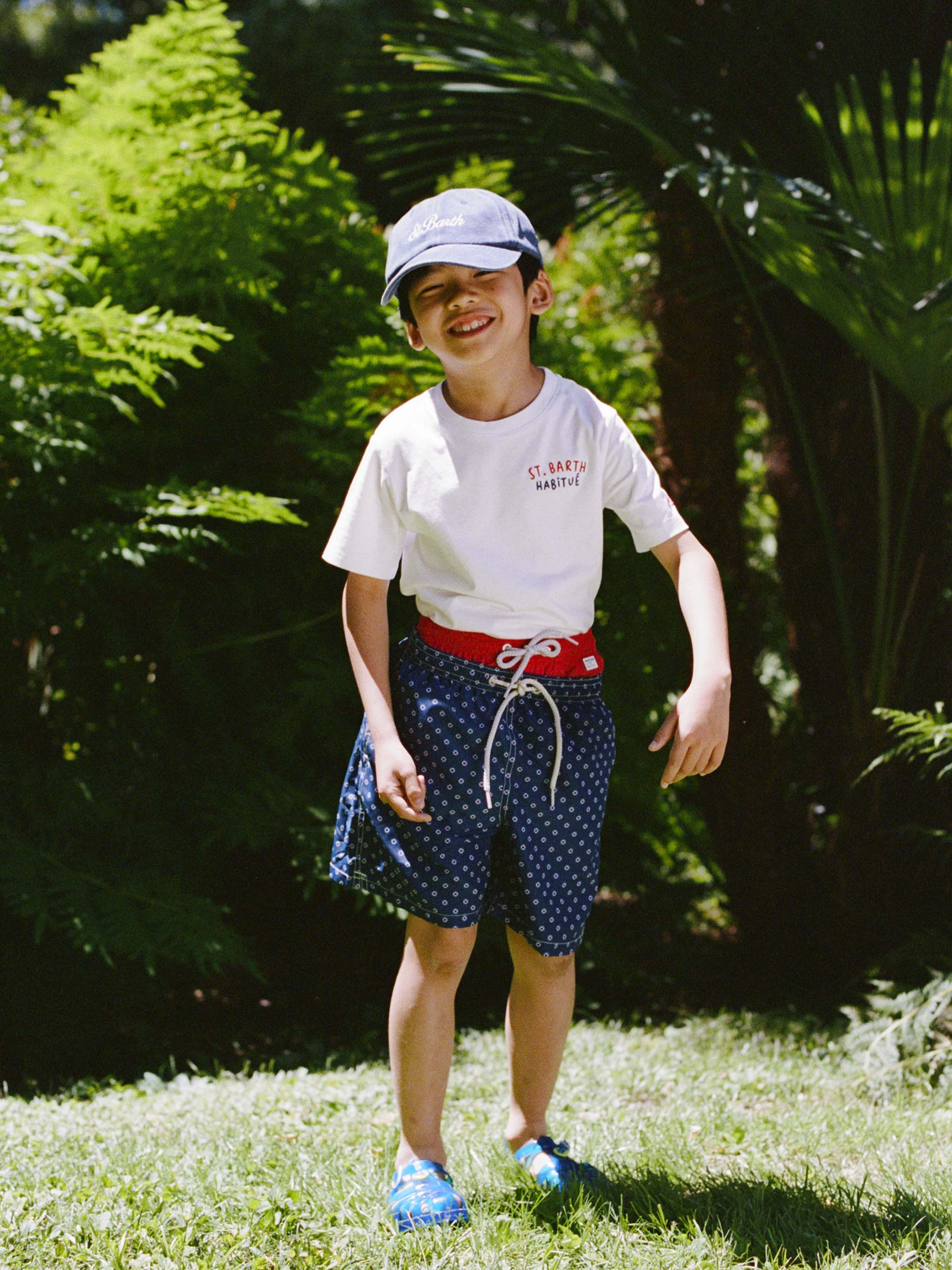 t-shirt-mc2-saint-barth-portland-jr-bambino-in-cotone-bianco-con-ricami-habitu-e image 2