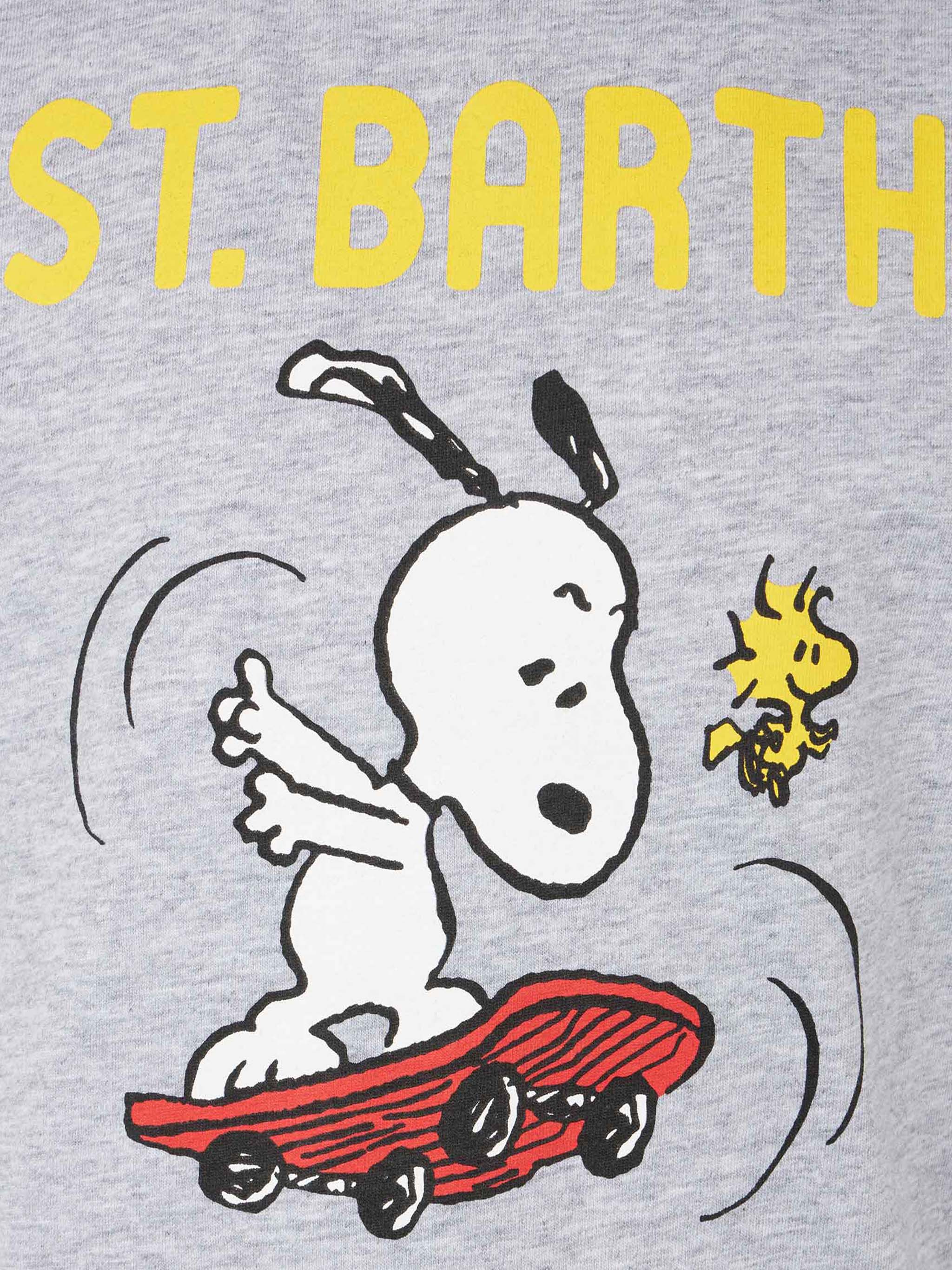 t-shirt-bambino-mc2-saint-barth-in-cotone-grigia-con-stampa-snoopy-edizione-spec image 2