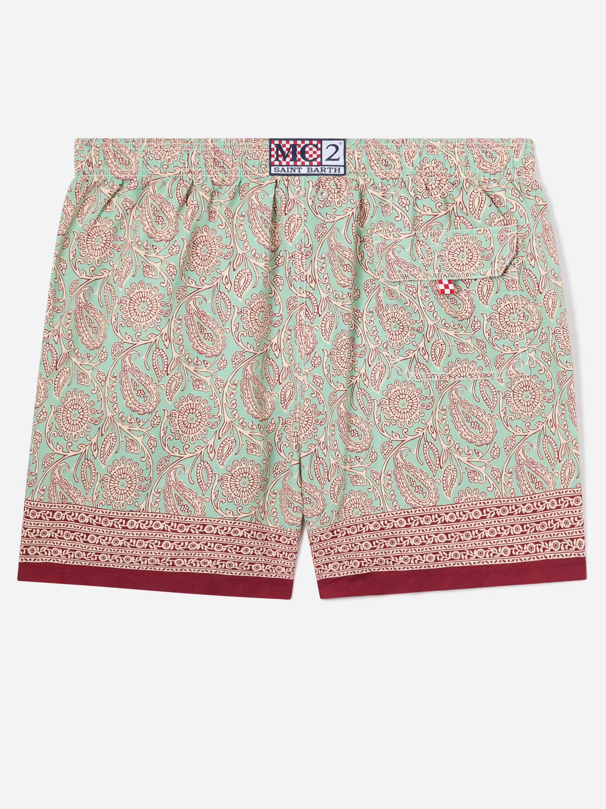 mc2-saint-barth-gustavia-costume-mare-uomo-verde-acqua-paisley-boxer image 2