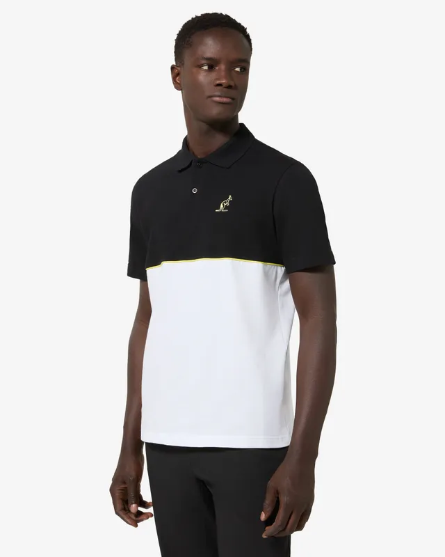 australian-vinyl-polo-shirt-nera-polo-in-piquet-elasticizzato image 1