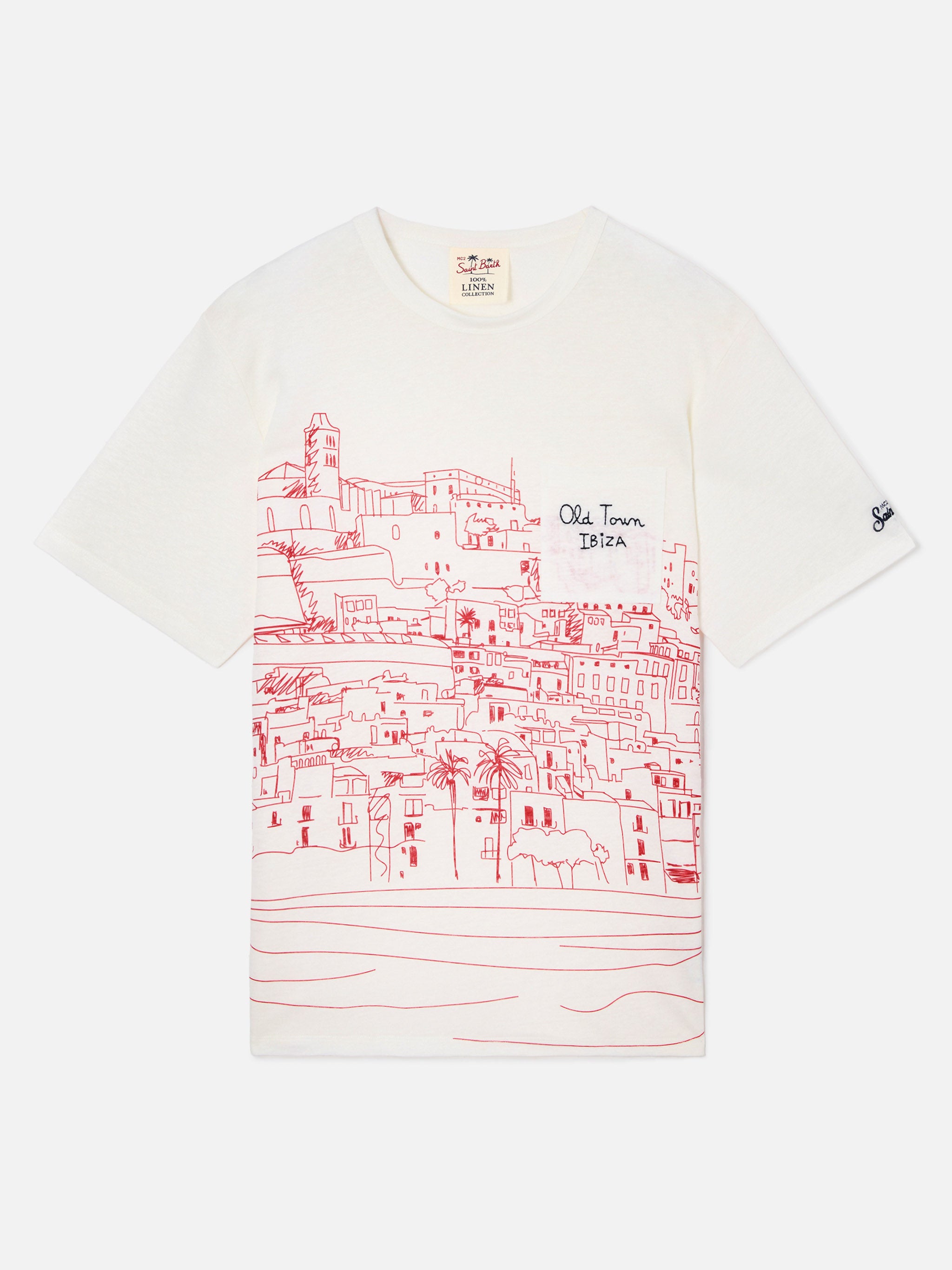 mc2-saint-barth-t-shirt-ecstasea-uomo-in-lino-jersey-bianca-stampa-ibiza image 1