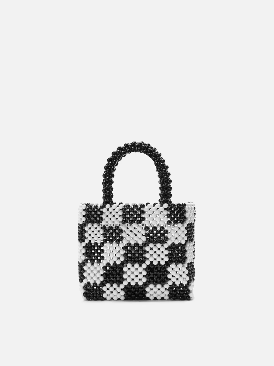 mc2-saint-barth-madame-borsa-piccola-con-perline-multicolor-nera-shoulder-bag image 1