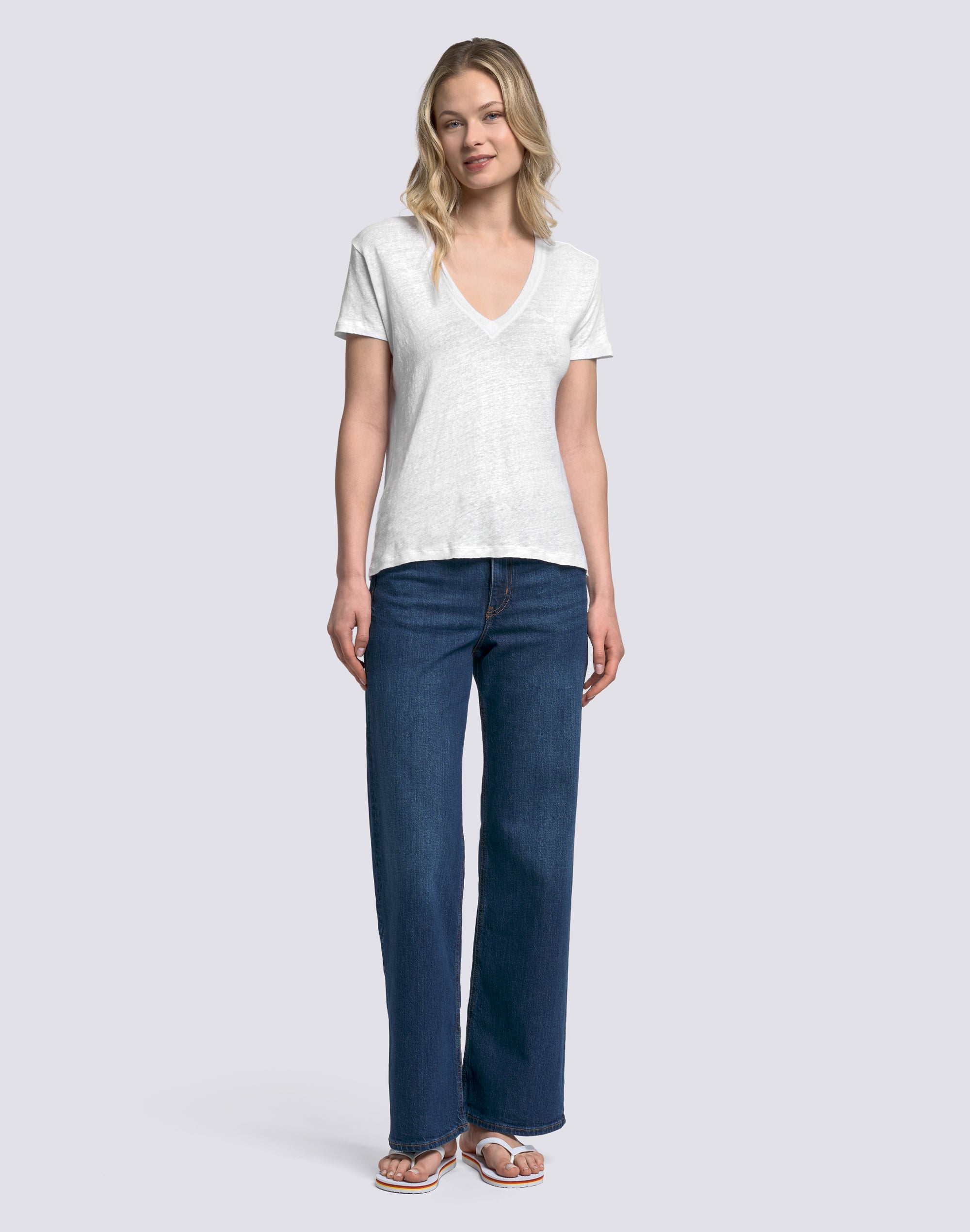 sundek-t-shirt-donna-a-mezze-maniche-in-lino-2 image 3