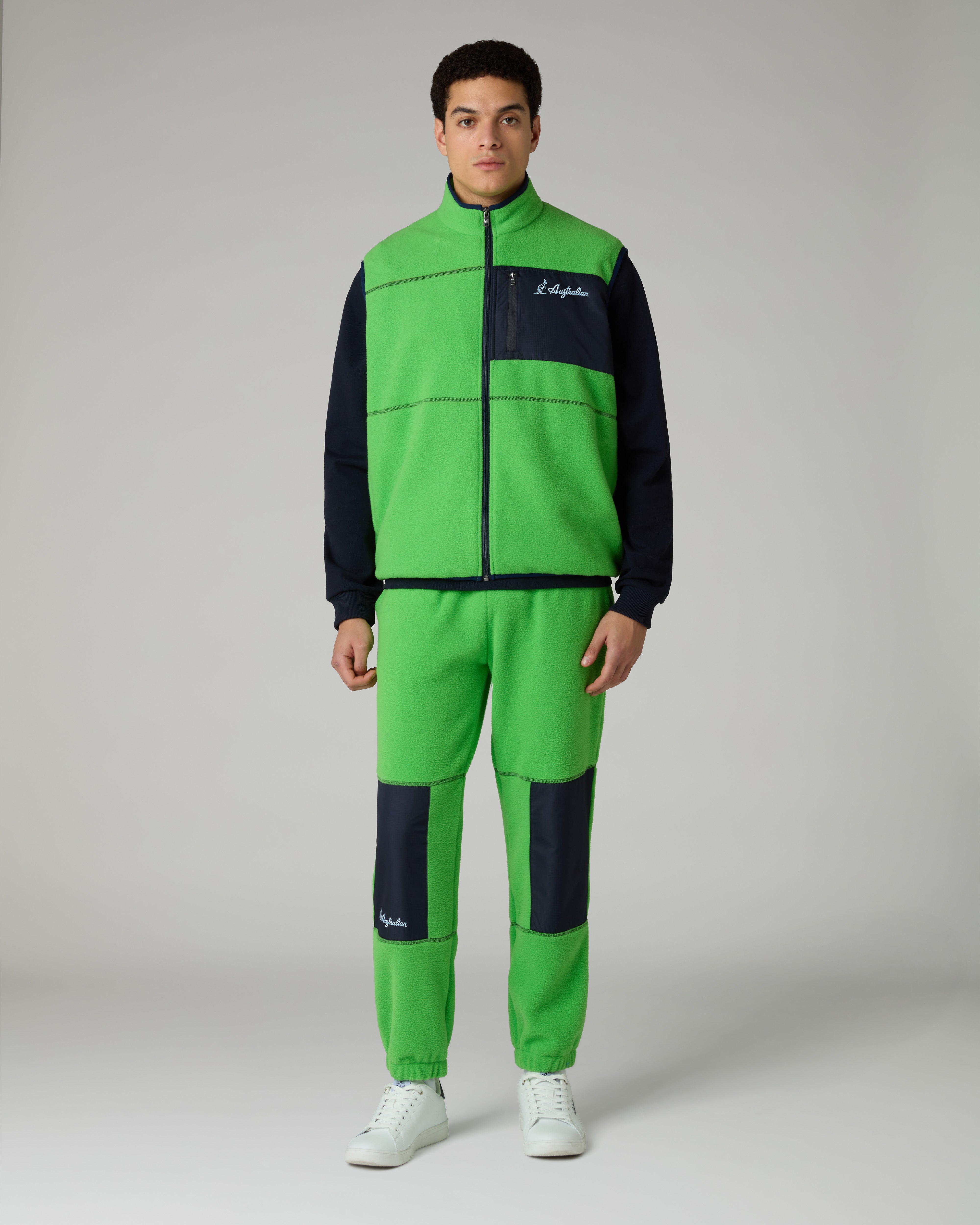 australian-color-block-gilet-smanicato-pile-full-zip image 2