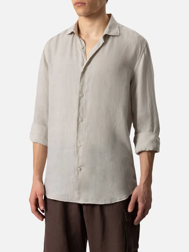 mc2-saint-barth-pamplona-camicia-uomo-in-lino-bianco-sporco image 1