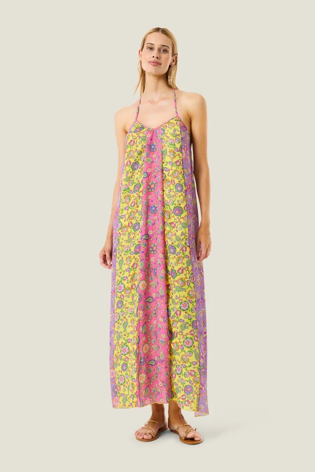4giveness-abito-lungo-scollo-boho-chic-cover-up-donna image 1