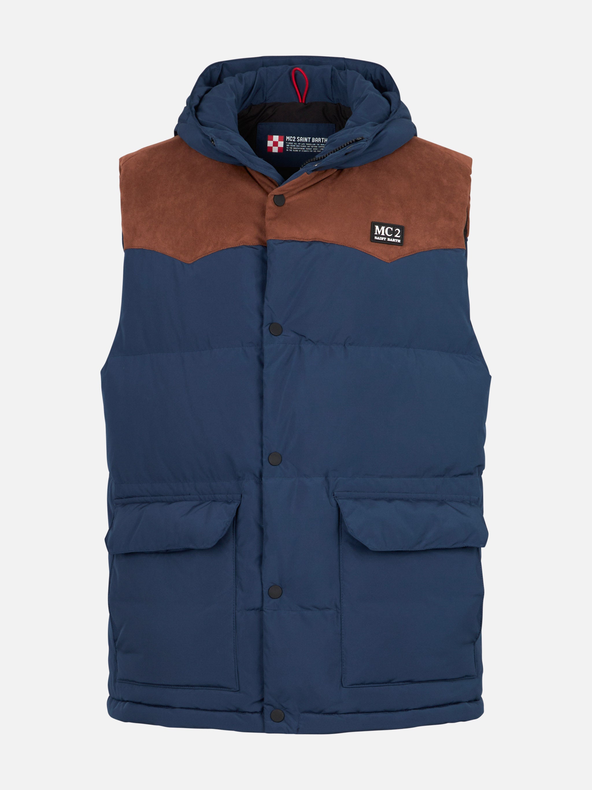 mc2-saint-barth-gilet-klosters-uomo-in-tessuto-tecnico-blu image 4