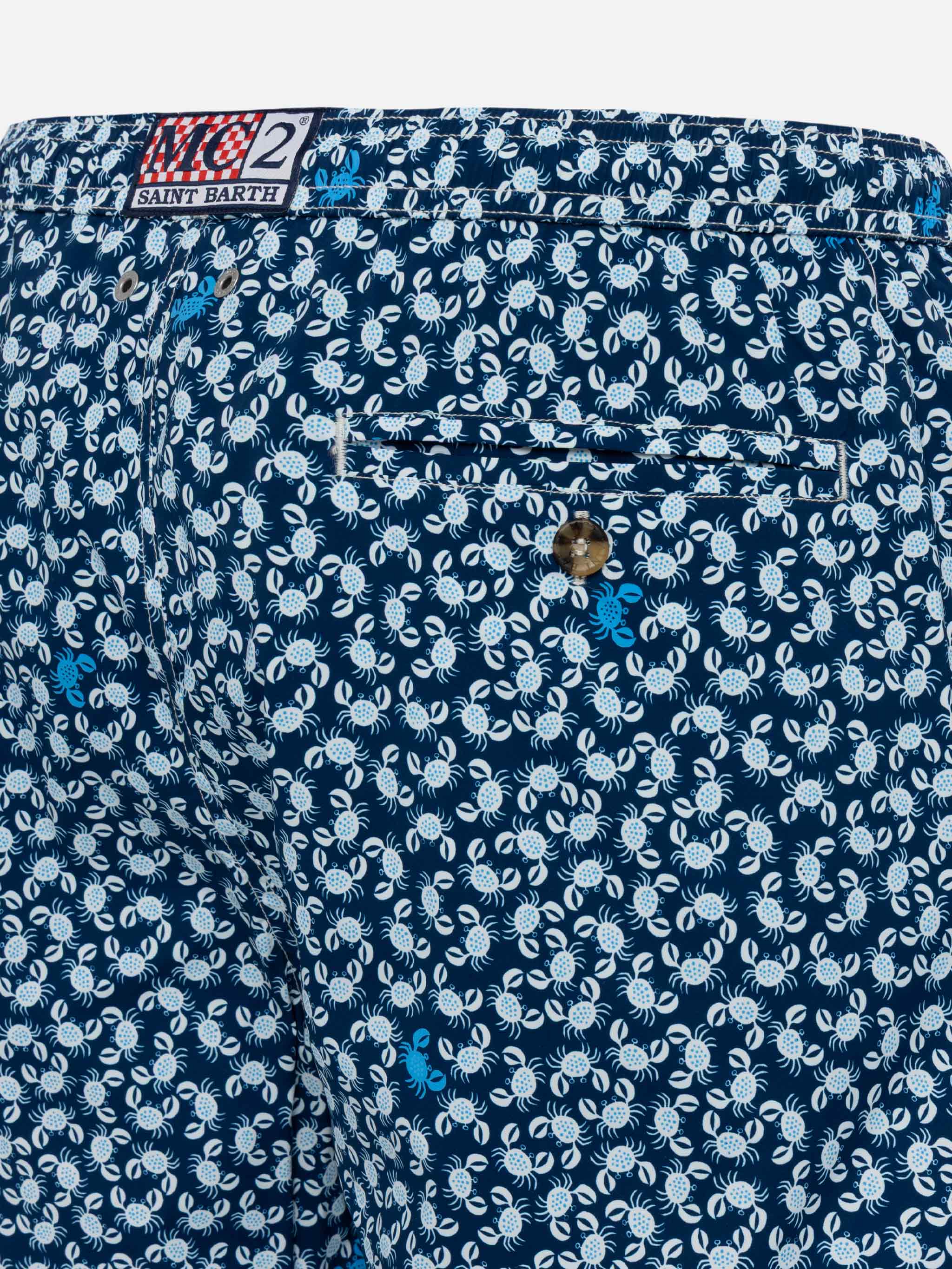 mc2-saint-barth-comfort-light-costume-da-bagno-uomo-con-stampa-granchi-blu-navy image 4