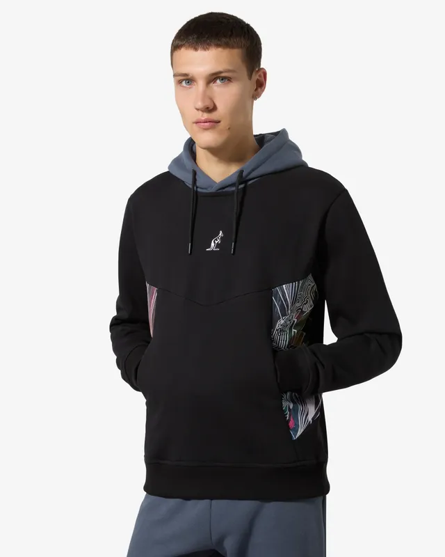 australian-cool-hoodie-felpa-con-cappuccio-in-contrasto-e-zip-invisibili-made-in image 1
