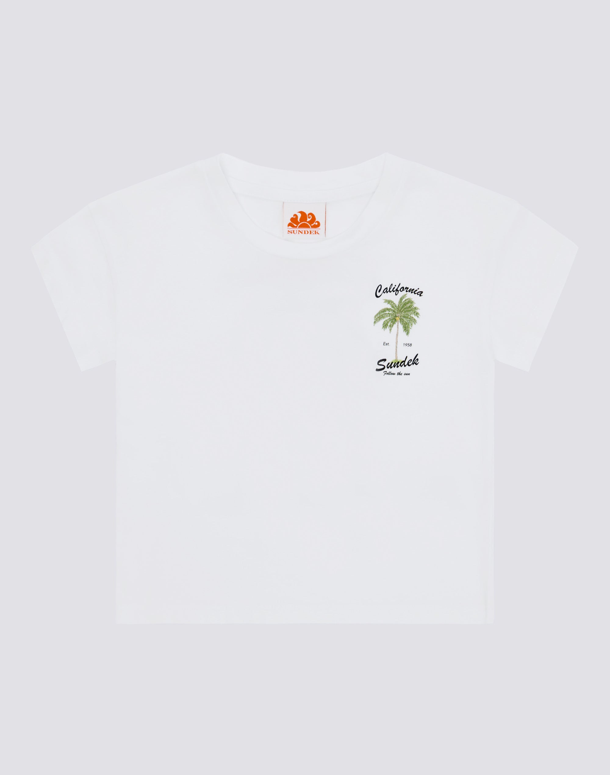 sundek-t-shirt-bambina-maniche-corte-maxi-stampa-posteriore-botanic image 2