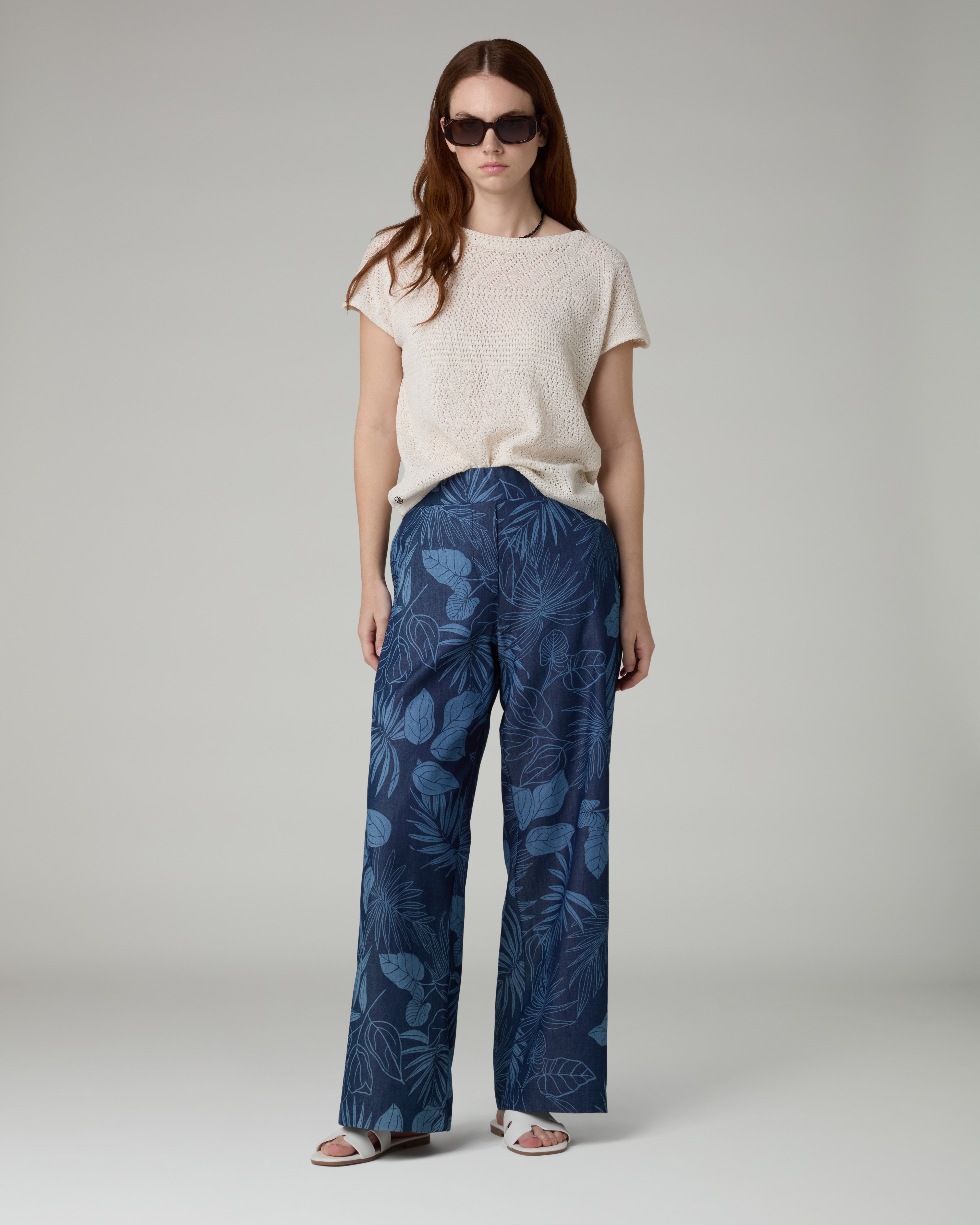 australian-urban-foliage-trousers-pantalone-chambray-eclipse-blue image 2