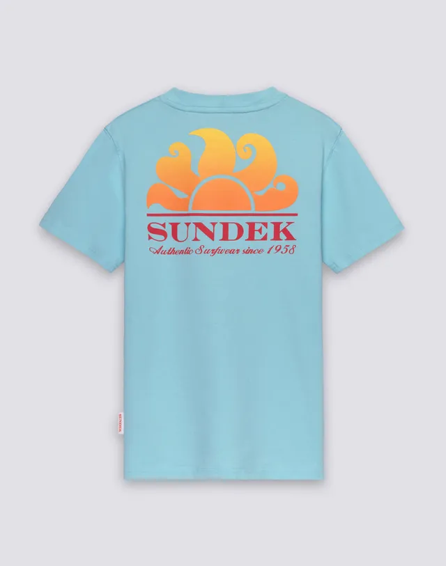sundek-mini-new-herbert-t-shirt-bambino-con-logo-shaded-e-taschino-3 image 1