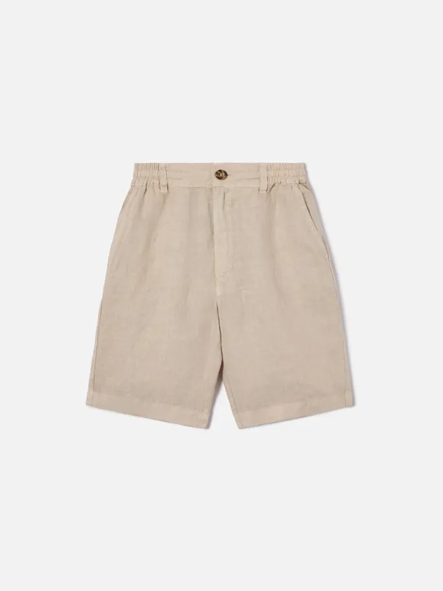 mc2-saint-barth-ischia-jr-shorts-bambino-lino-grigio-chiaro image 1