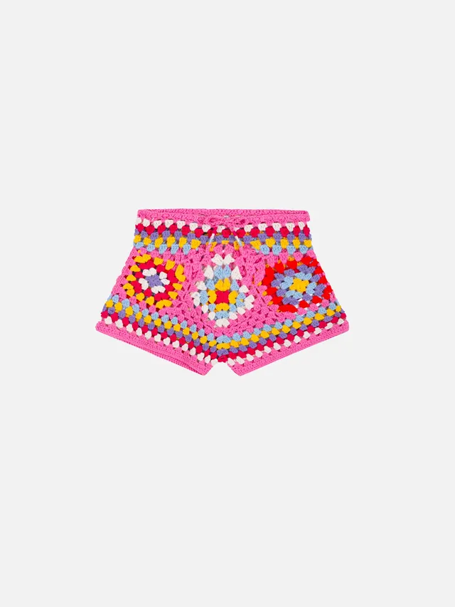 mc2-saint-barth-pantaloncini-da-bambina-all-uncinetto-crochet-multicolor image 1
