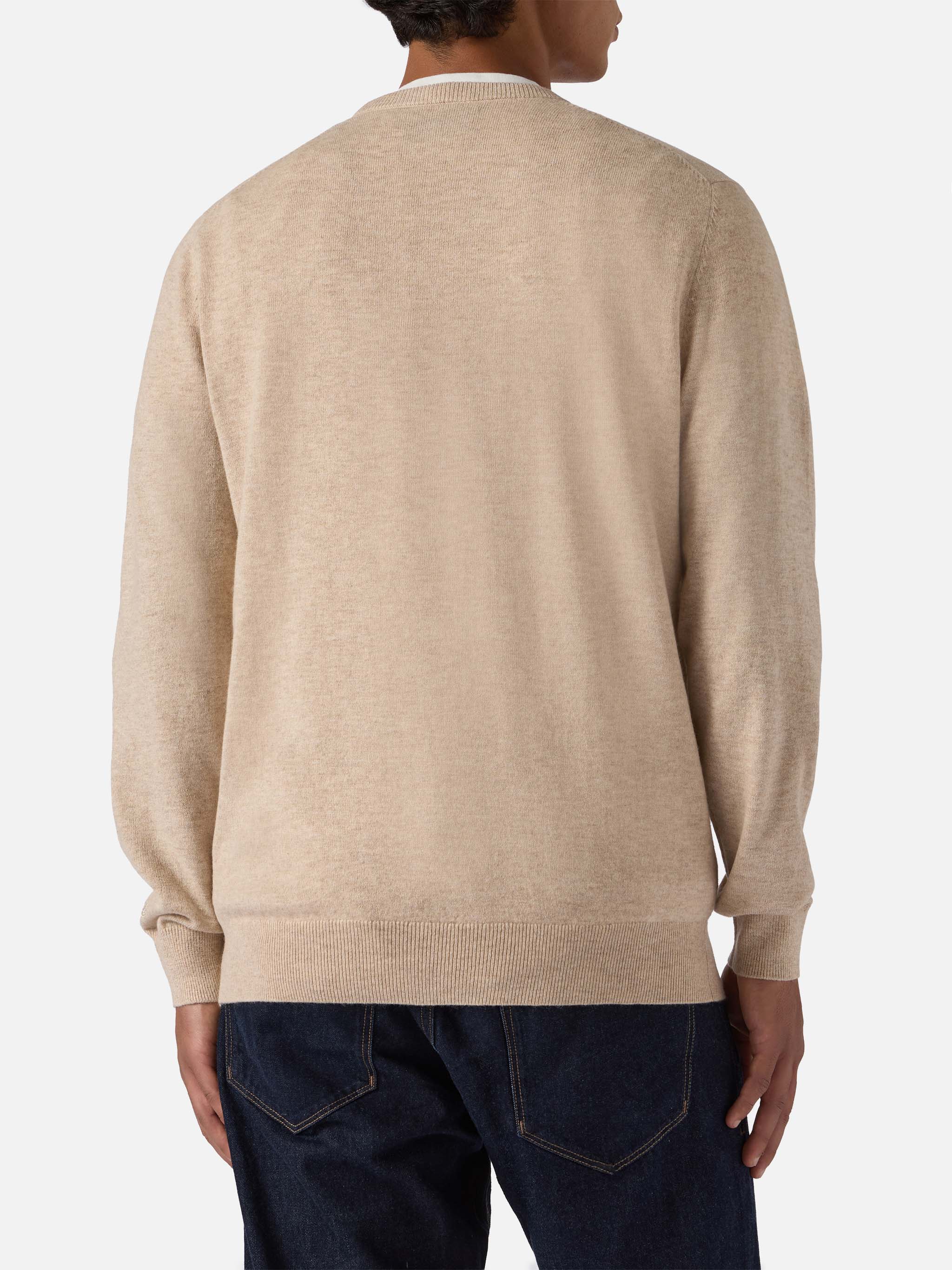 mc2-saint-barth-heron-light-maglione-uomo-beige-va-tutto-al-contrario image 4