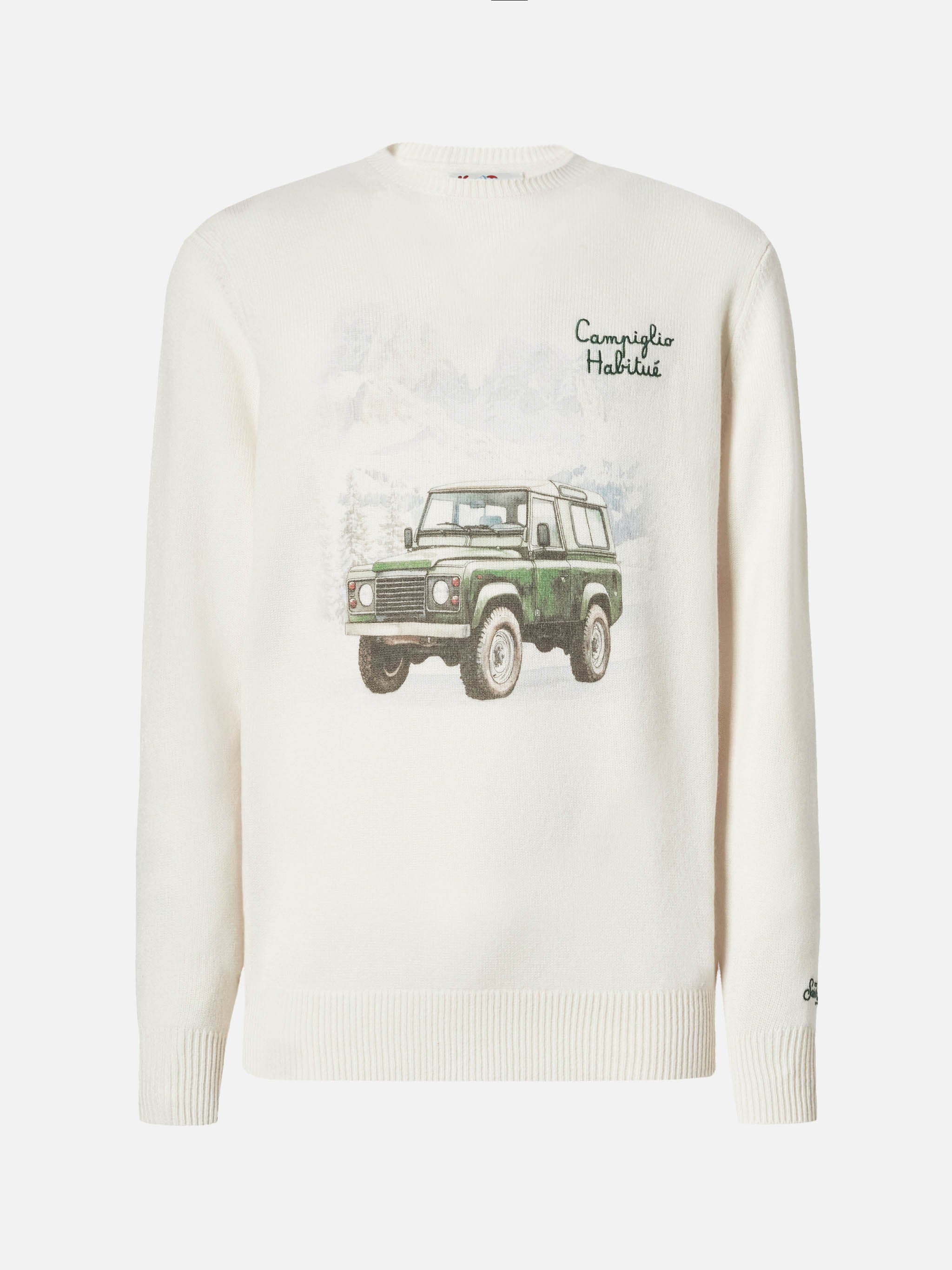 mc2-saint-barth-heron-print-maglione-campiglio-road-bianco-uomo image 5