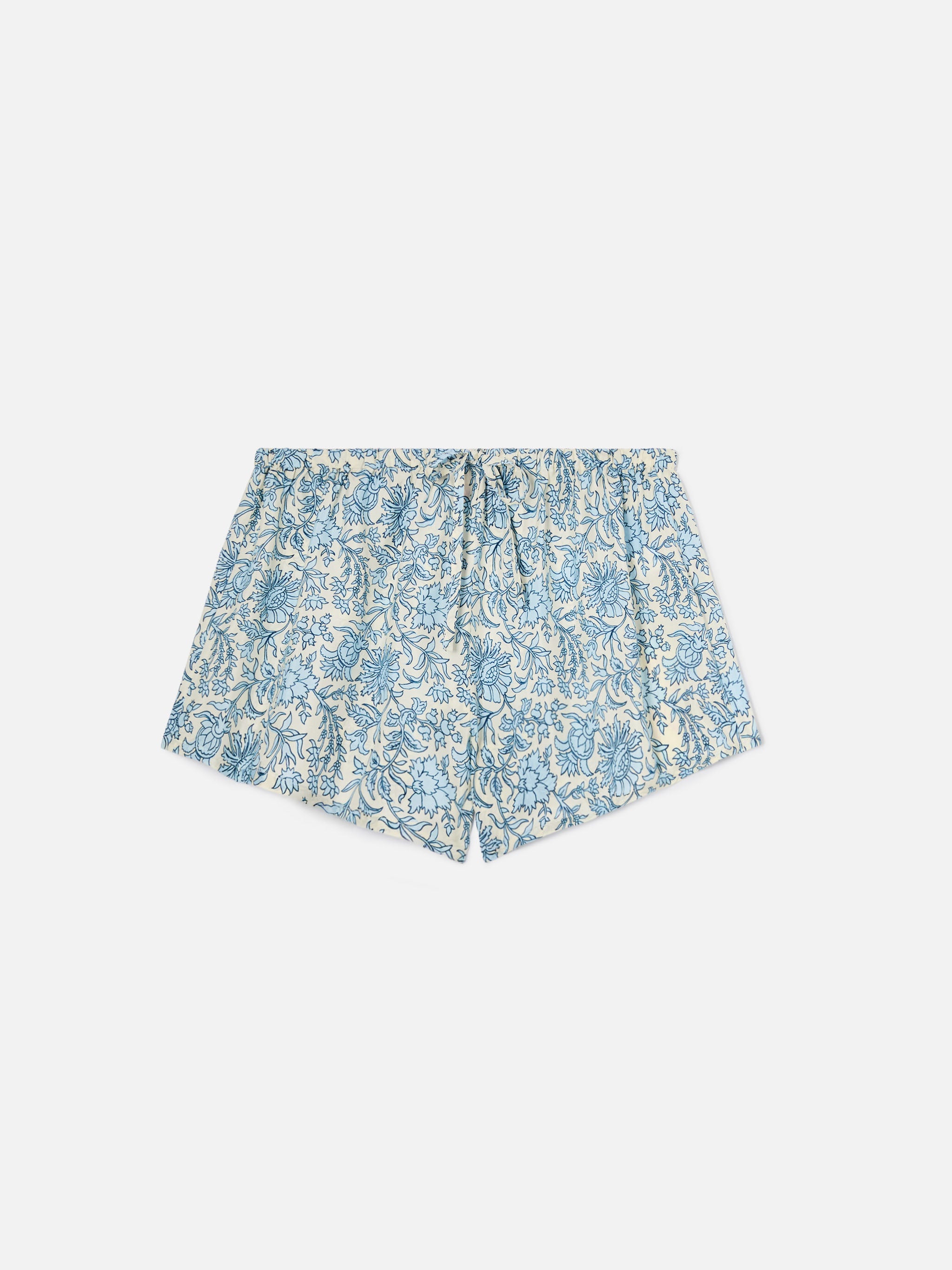 mc2-saint-barth-kammy-shorts-donna-seta-azzurro-bianco-stampa-batik-floreale image 5