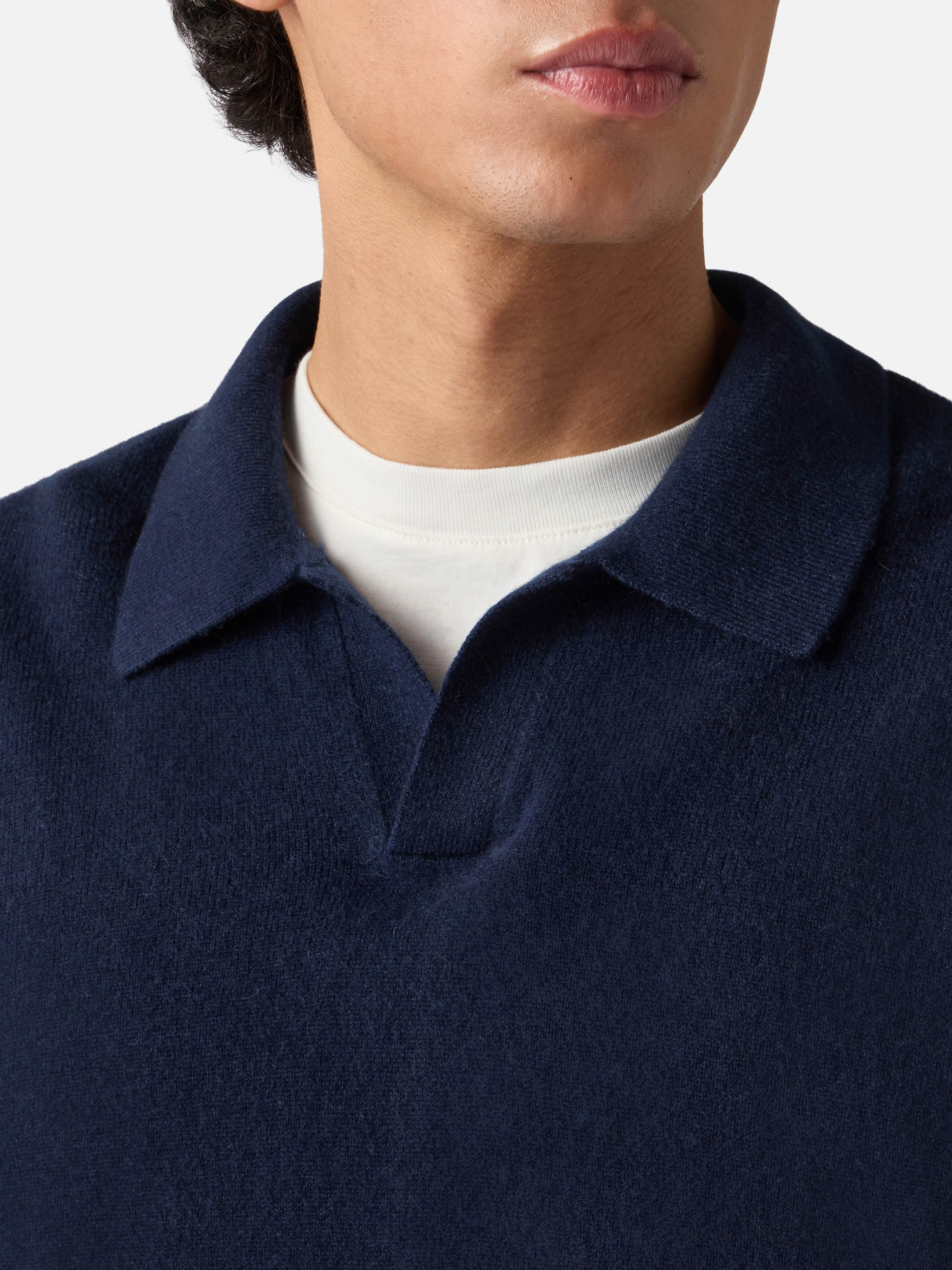 mc2-saint-barth-covent-polo-uomo-in-maglia-di-cashmere-blu-notte image 2