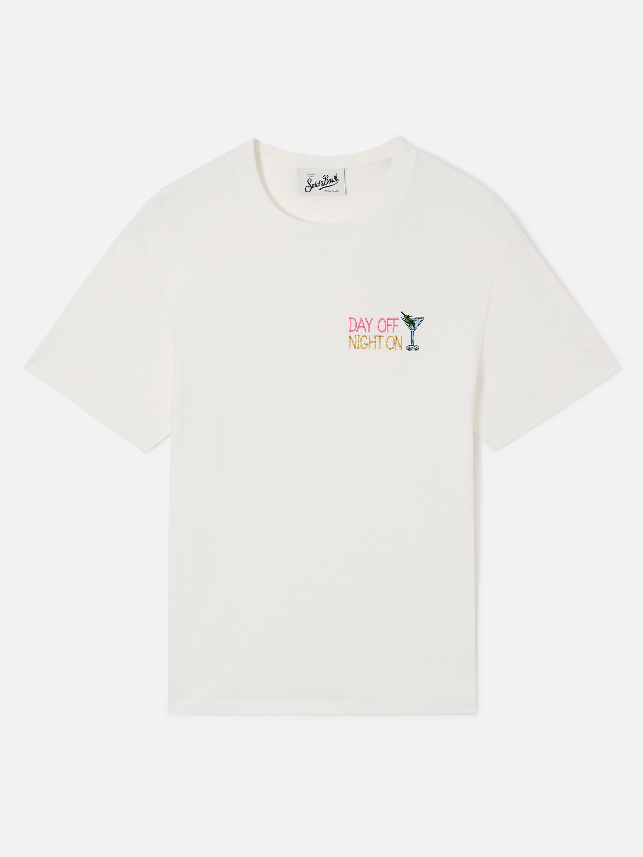 mc2-saint-barth-t-shirt-emilie-off-white-con-ricamo-day-night-donna image 1