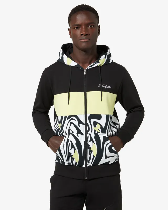australian-vinyl-track-jacket-giacca-felpa-con-cappuccio-nera-landscape image 1