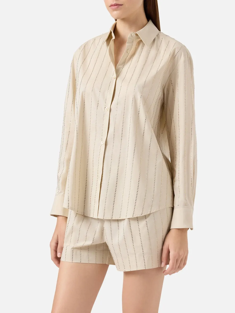mc2-saint-barth-meredith-camicia-donna-popeline-cotone-bianca-strass image 1
