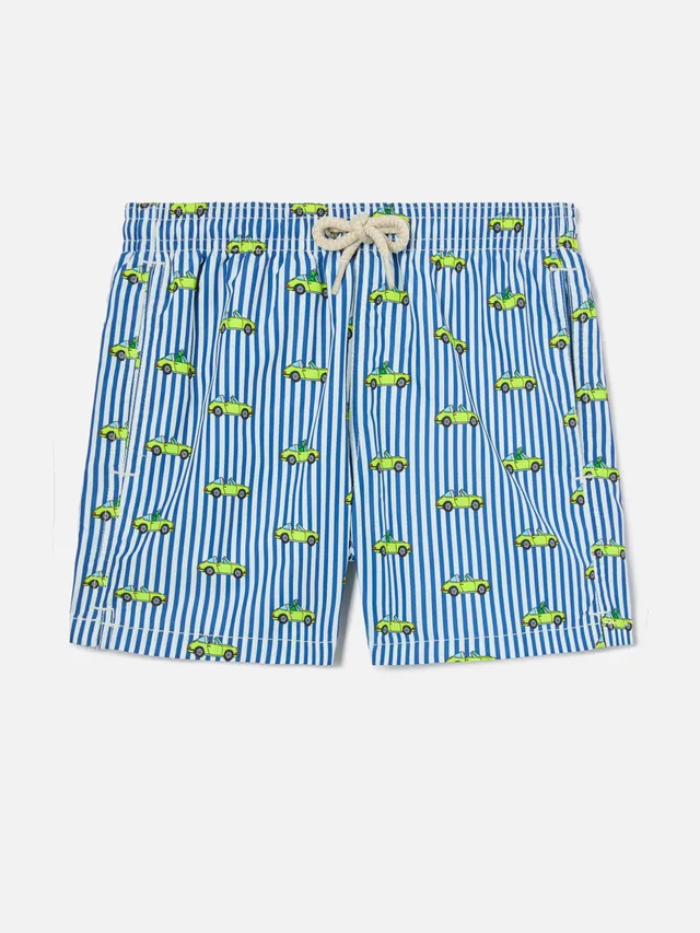 mc2-saint-barth-jean-lighting-bambino-costume-mare-porsche-a-righe-blu-special-e image 1