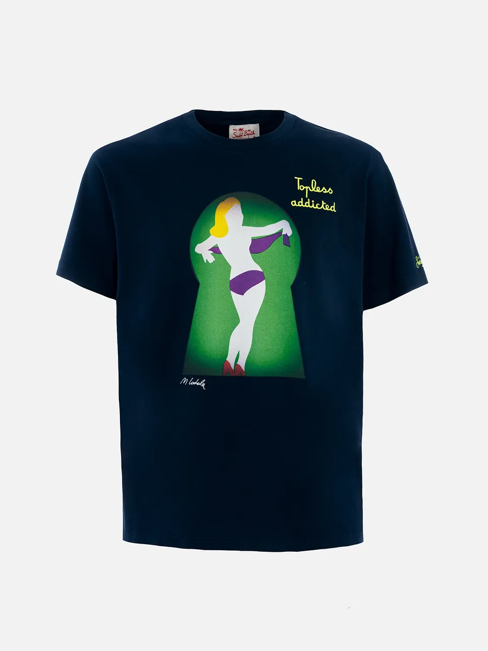 mc2-saint-barth-t-shirt-man-uomo-cotone-lodola-special-edition image 1