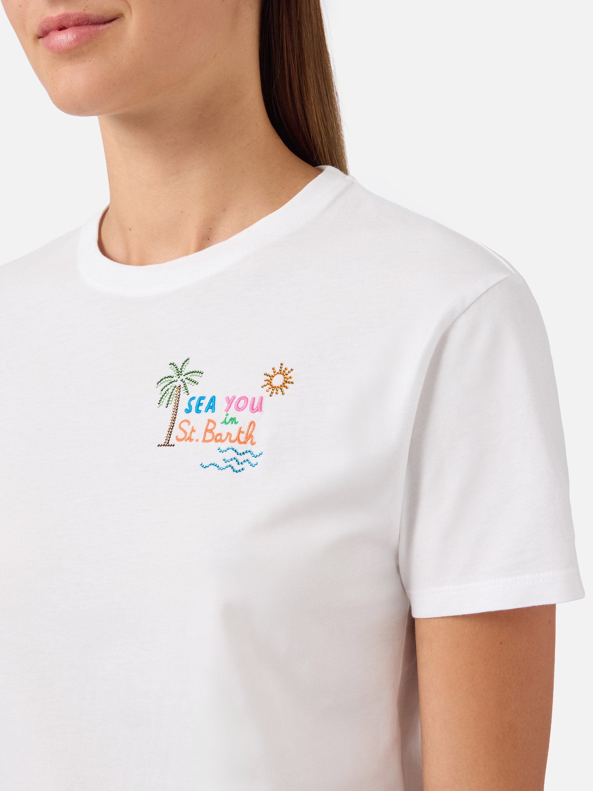 mc2-saint-barth-emilie-t-shirt-donna-bianca-sea-you-in-st-barth-con-strass image 1