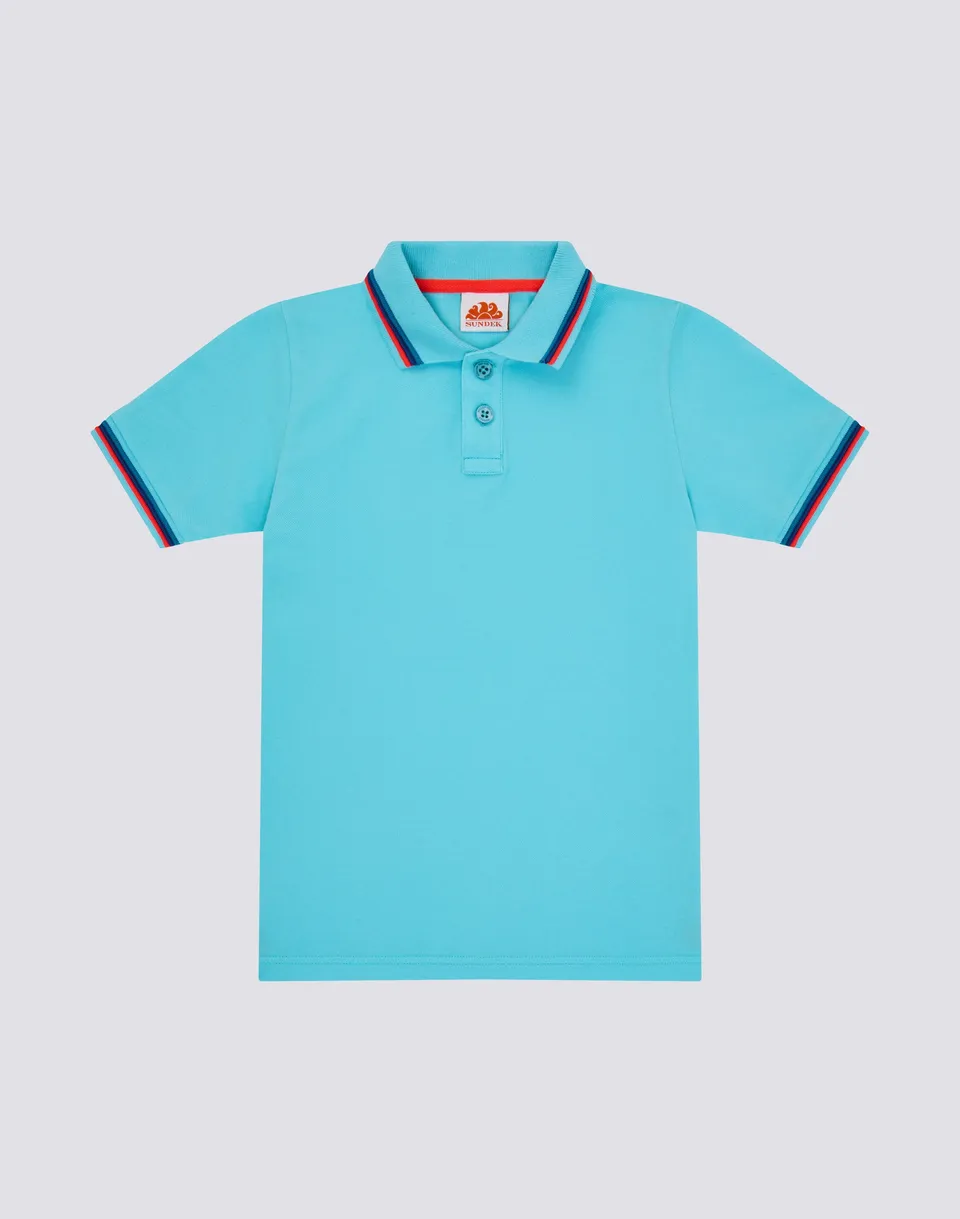 sundek-mini-brice-polo-bambino-in-piquet-di-cotone image 1