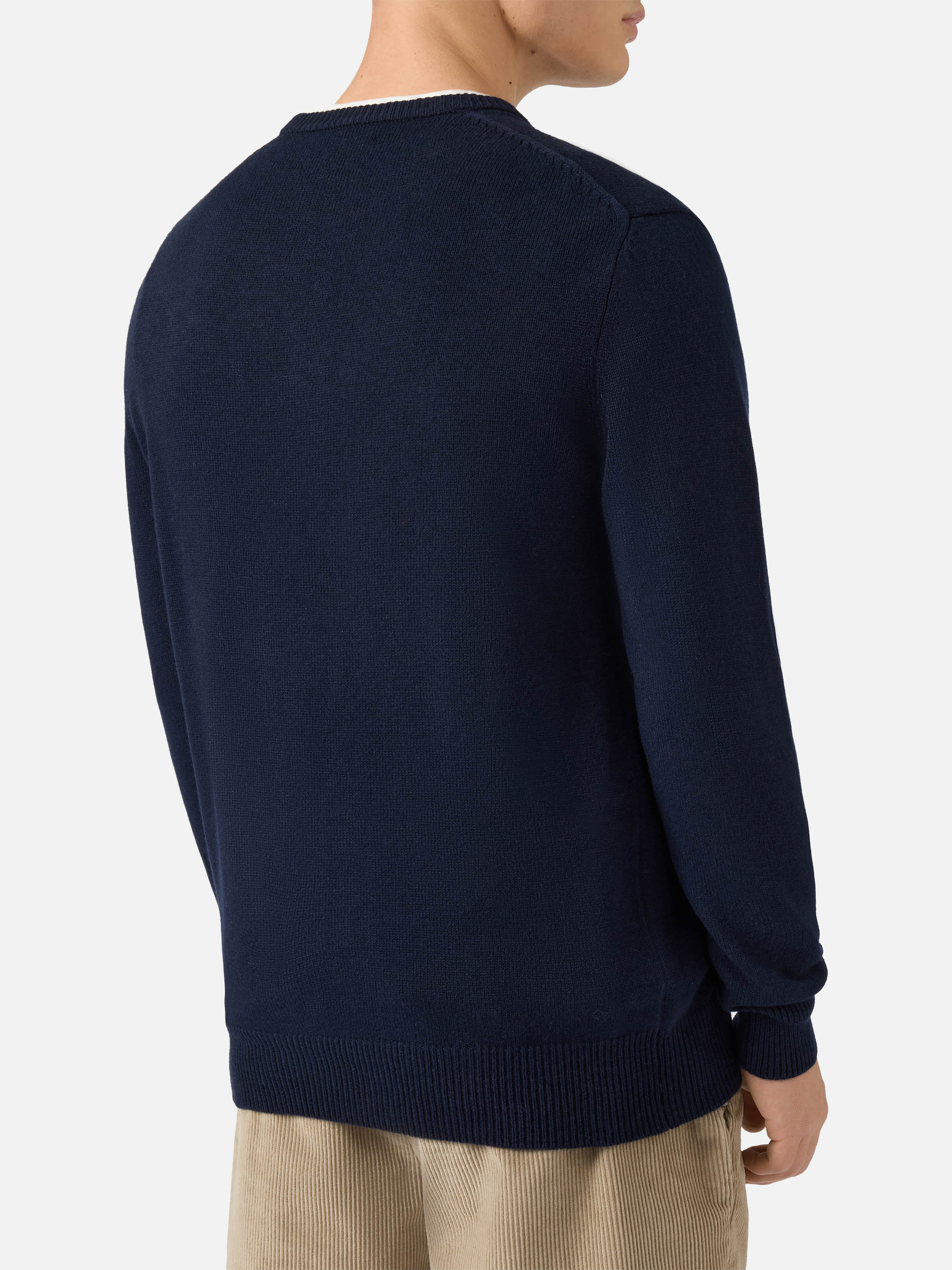 mc2-saint-barth-heron-maglione-girocollo-uomo-blu-misto-cashmere image 3
