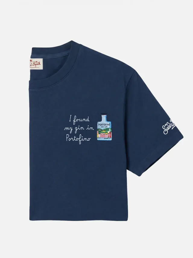 mc2-saint-barth-portofino-t-shirt-blu-uomo-i-found-my-gin-in-portofino-special-e image 1